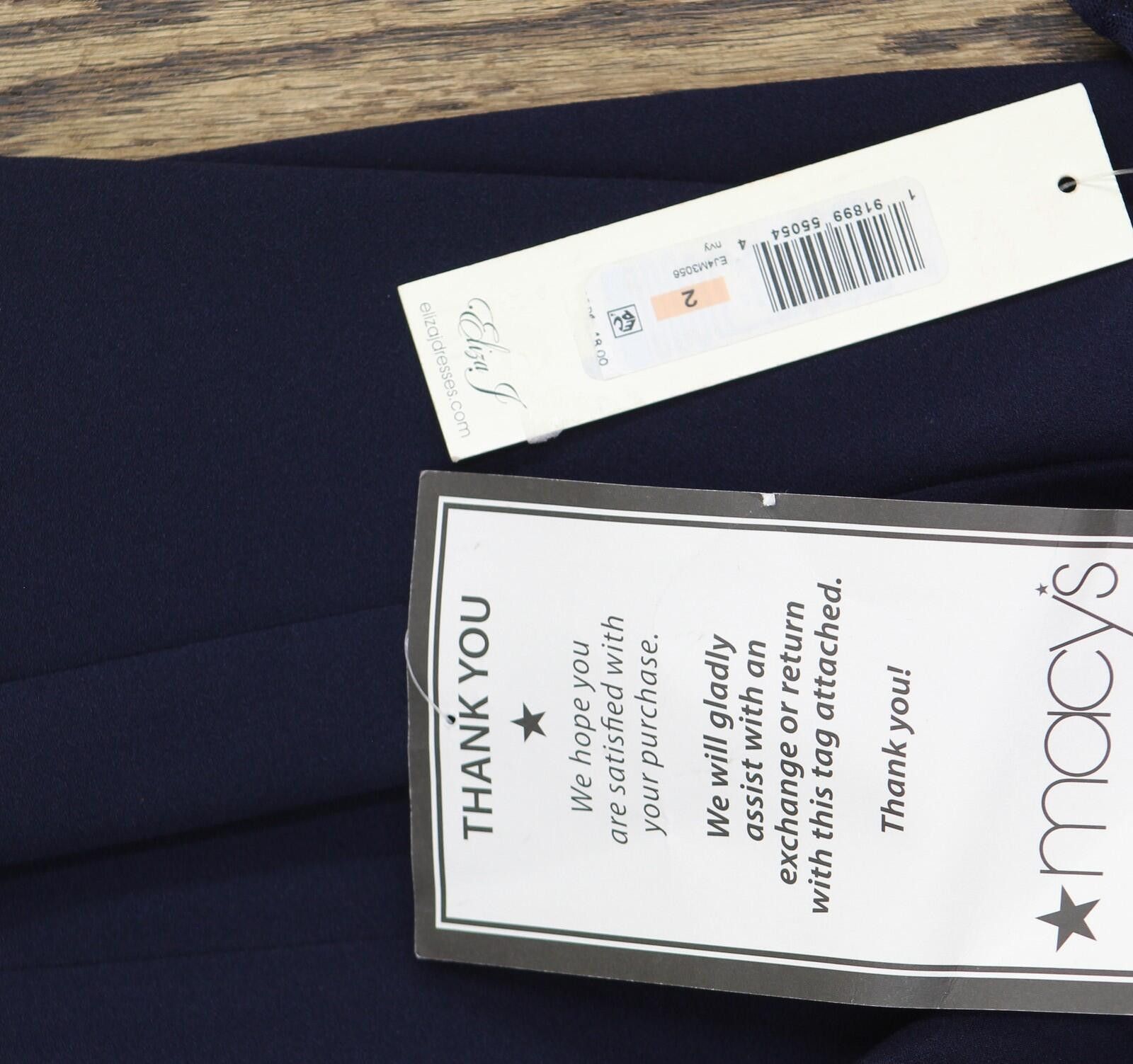 Other Nwt Eliza J Boat-neck Sheath Dress Ej4m3056 Navy Blue 2 Size XS / US 0-2 / IT 36-38 - 4 Thumbnail