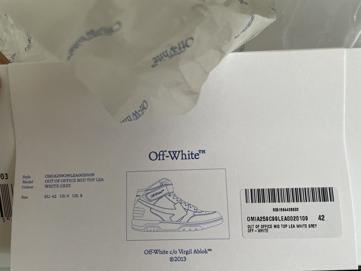 Off-White Off-White “Out of Office” High-Top Size US 9 / EU 42 - 6 Thumbnail