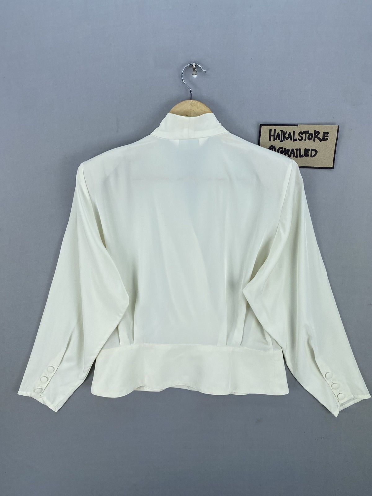 Pierre Balmain Vintage 90’s Pierre Balmain Paris V-net Blouse Size XS / US 0-2 / IT 36-38 - 4 Thumbnail