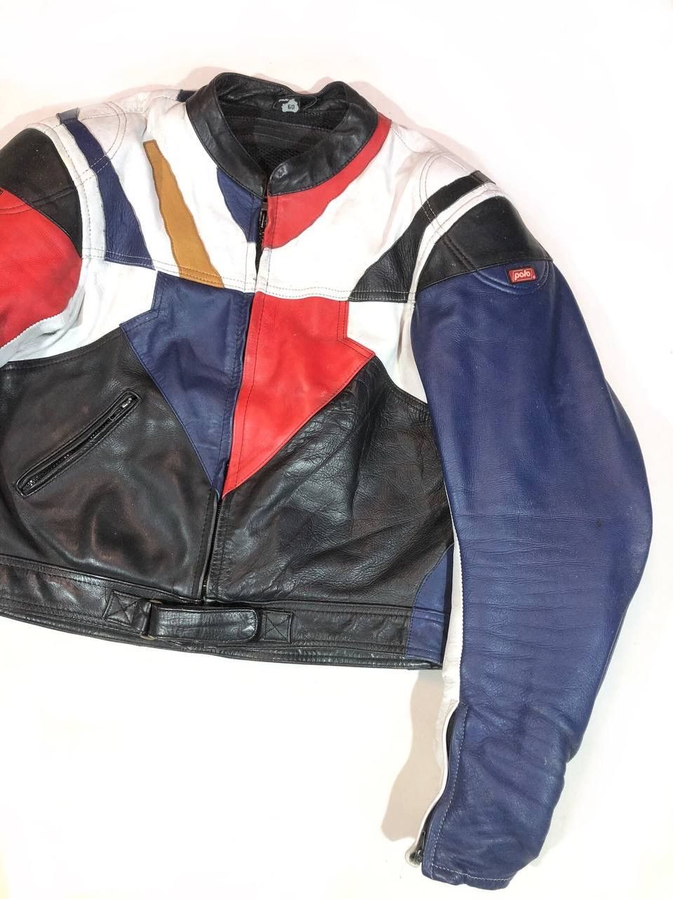 Other Polo Vintage Rare Avangarde Moto Racing Leather Jacket Size US L / EU 52-54 / 3 - 4 Thumbnail