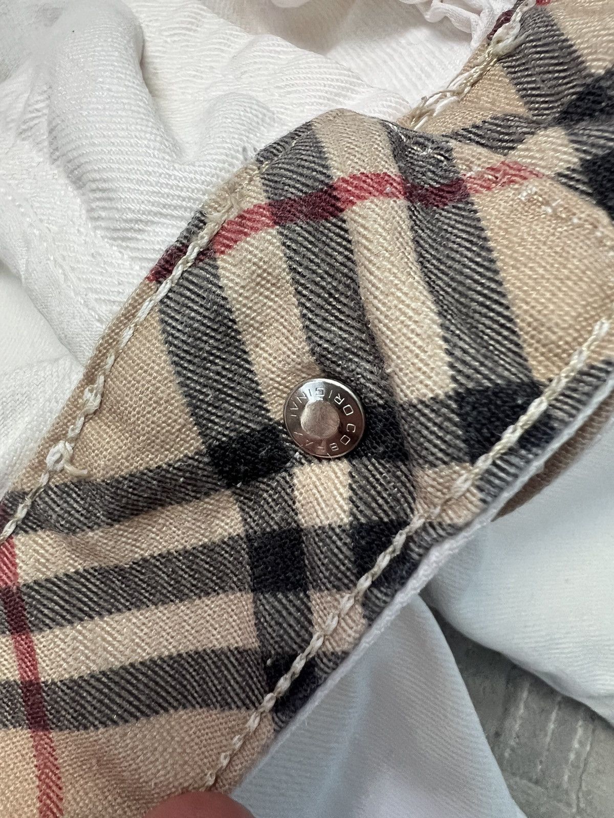 Burberry × Designer × Vintage burberry casual vintage pants denim white jeans VTG Size US 34 / EU 50 - 3 Thumbnail