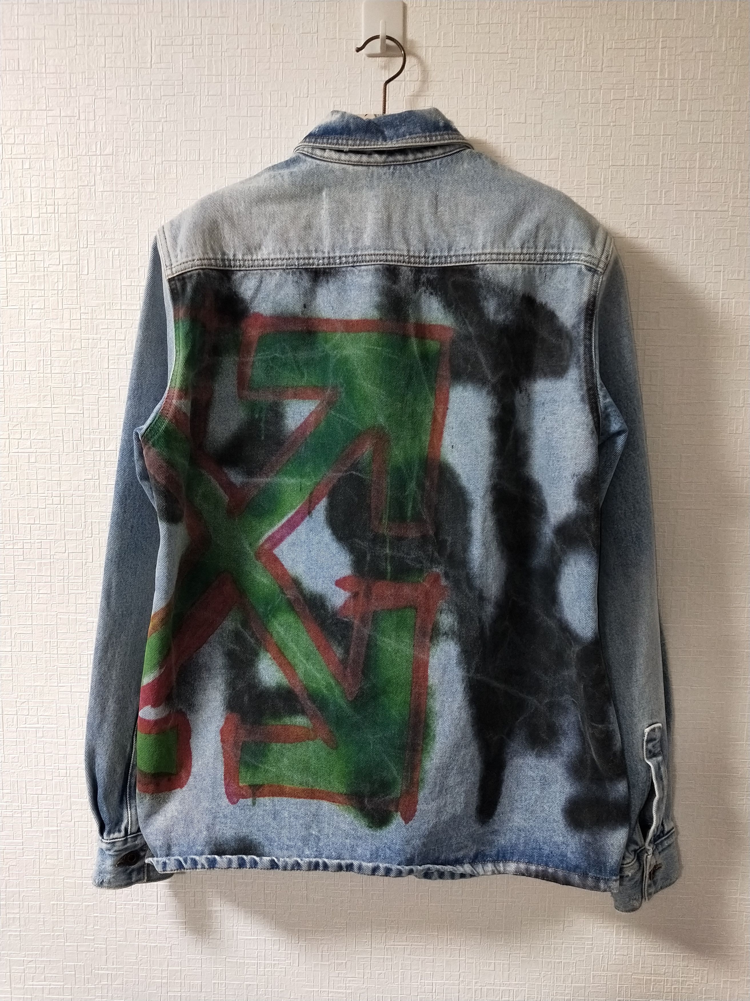 Off-White Doodle Arrow Denim Shirt Size US M / EU 48-50 / 2 - 1 Thumbnail