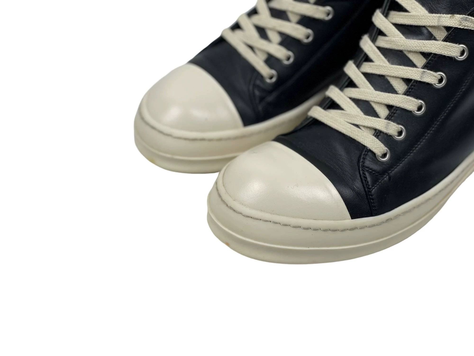 Rick Owens Rick Owens Ramones Leather Low Top Sneakers Size US 8 / EU 41 - 2 Thumbnail