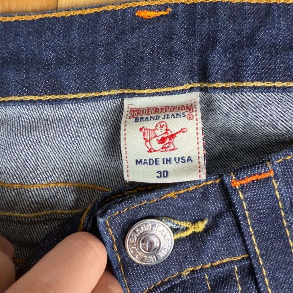 True Religion TRUE RELIGION Johnny Bootcut Low Rise Blue Jeans Size 30 Size 42" / US 20 - 3 Thumbnail