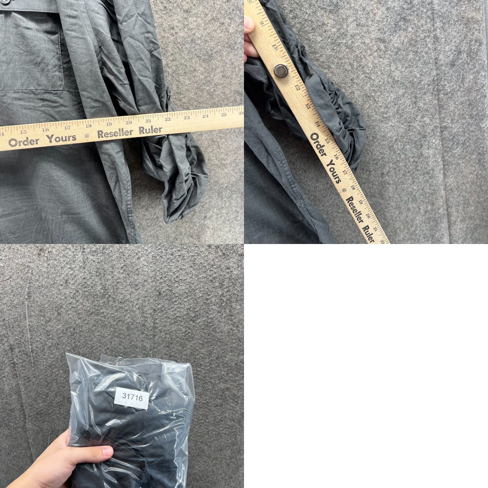 Calvin Klein VINTAGE Calvin Klein Shirt Mens XL Gray Button Down Long Sleeve Cotton Pocket Casual Size US XL / EU 56 / 4 - 8 Thumbnail