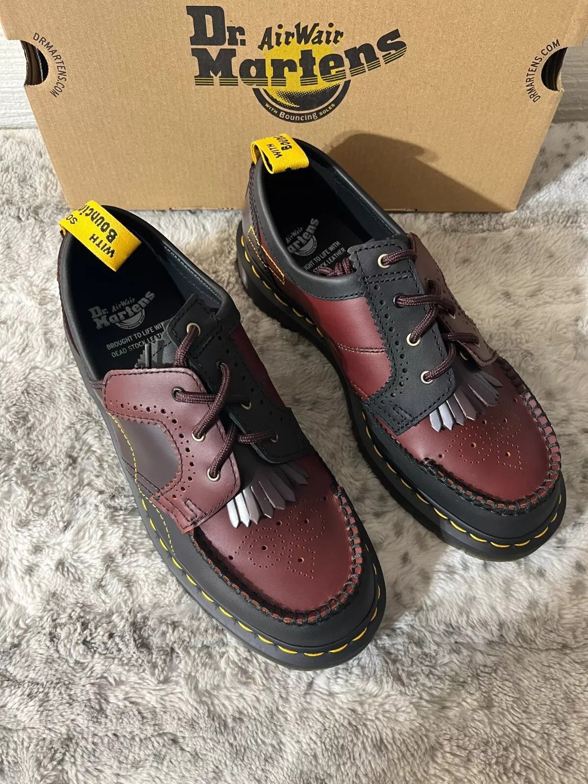 Dr. Martens 1461 Fused Patchwork Men’s Brogue Derby Size US 9 / EU 42 - 5 Thumbnail