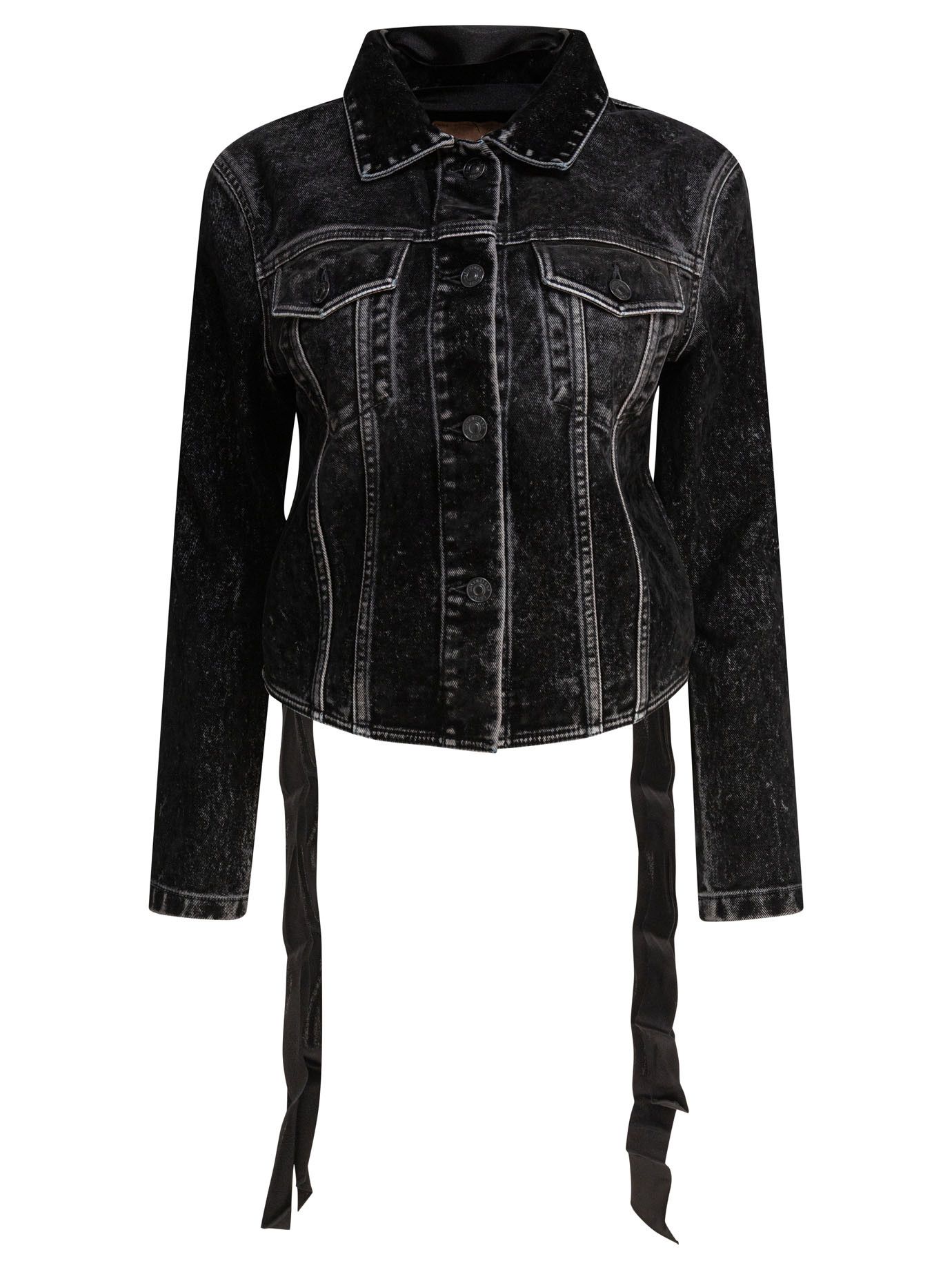ジャケット Balenciaga Denim Jacket With Satin Laces Denim jacket with satin laces BALENCIAGA - Nugnes1920