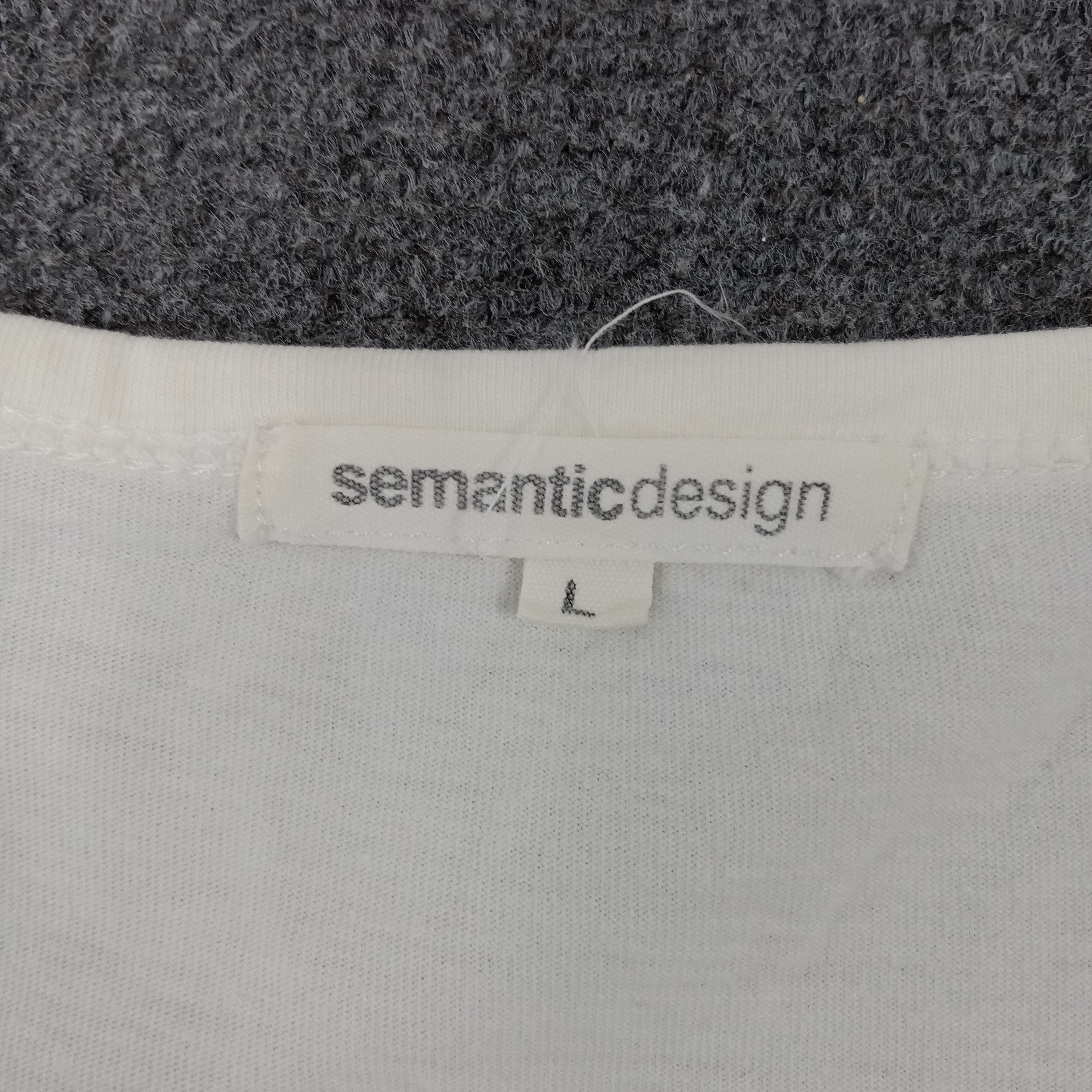 Vintage × semanticdesign Sematic Design Grunge Style Tshirt Size M / US 6-8 / IT 42-44 - 3 Thumbnail