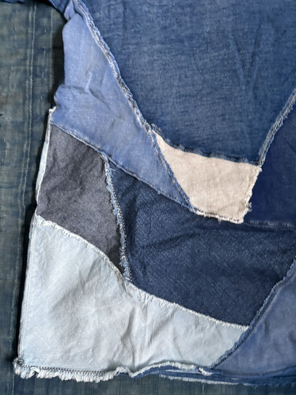 Kapital Kountry Kapital kountry indigo patchwork t shirt v neck Size US L / EU 52-54 / 3 - 6 Thumbnail