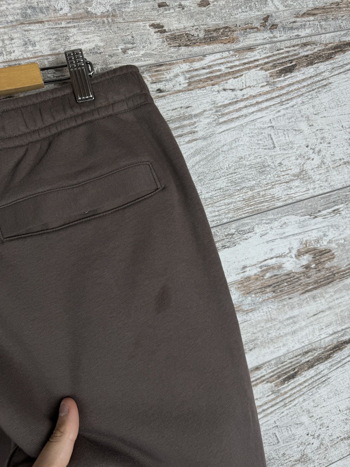 Nike × Vintage Mens Nike swoosh brown sweatpants y2k pants drill Size US 36 / EU 52 - 13 Thumbnail