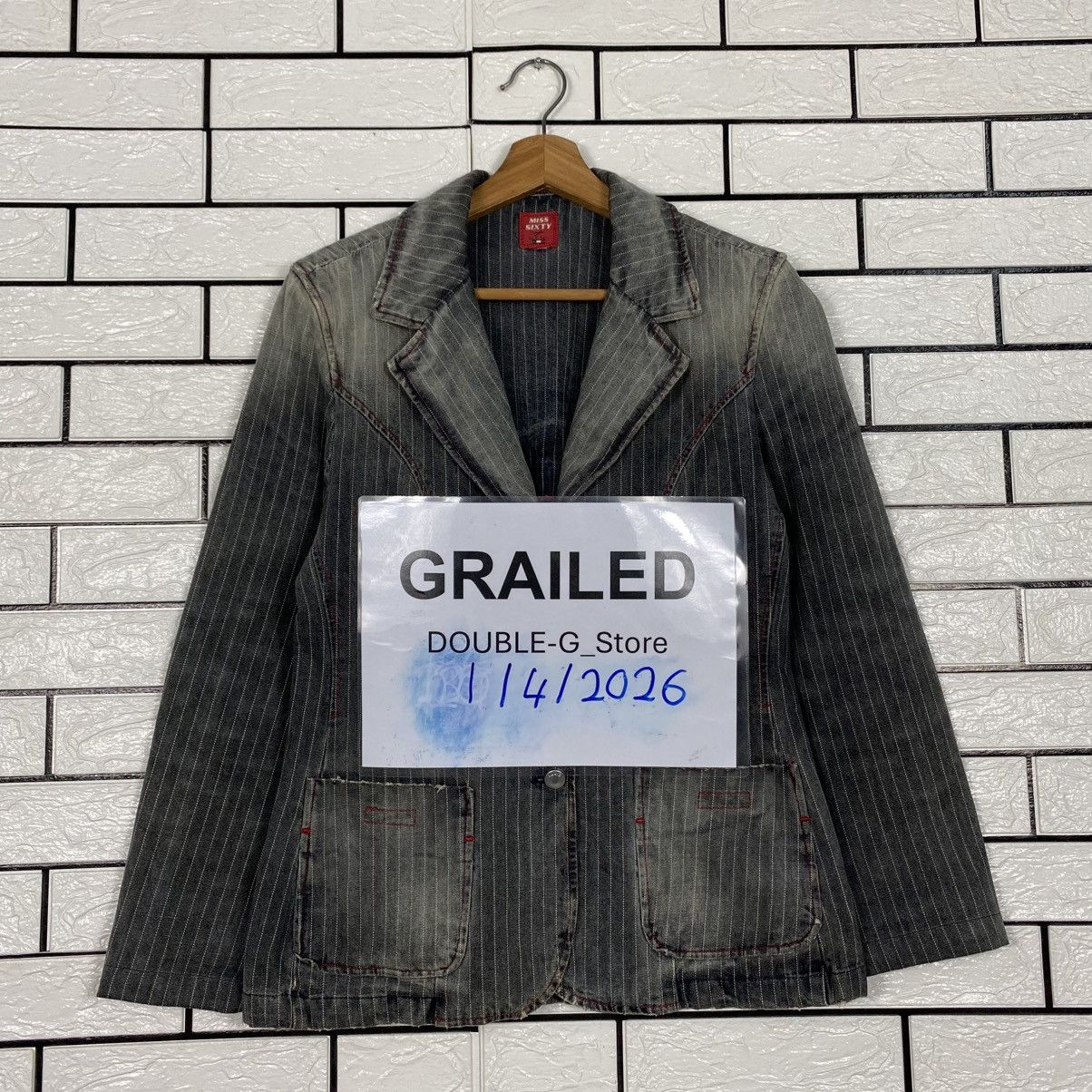 Japanese Brand 📌Hickory Chore Work Jacket Miss Sixty Issey Miyake Size M / US 6-8 / IT 42-44 - 1 Thumbnail