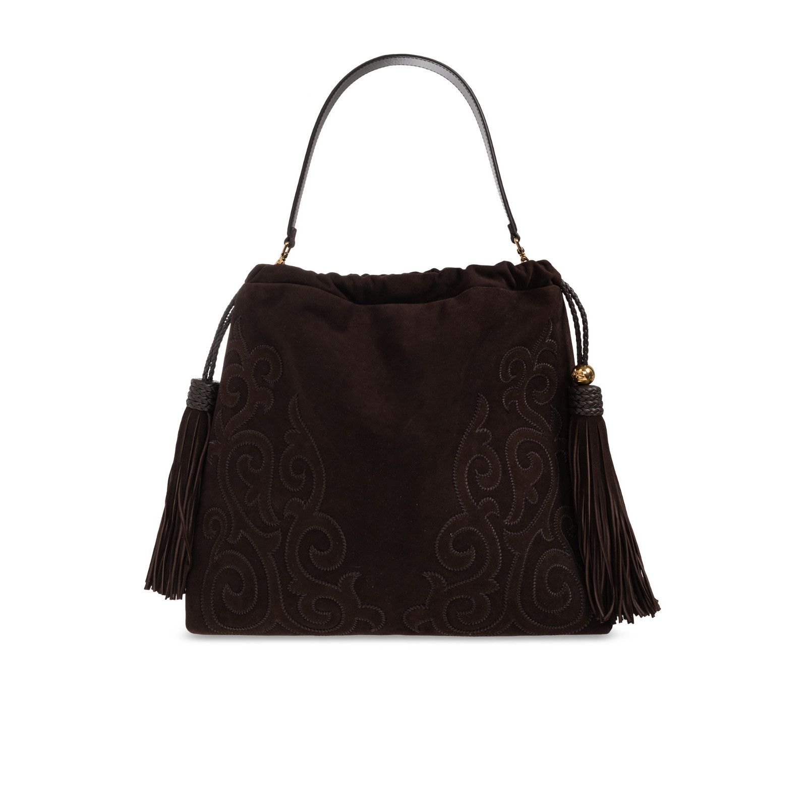 Etro ETRO Kalispera Large Brown Suede Shoulder Bag New & Authenti Size ONE SIZE - 1 Thumbnail