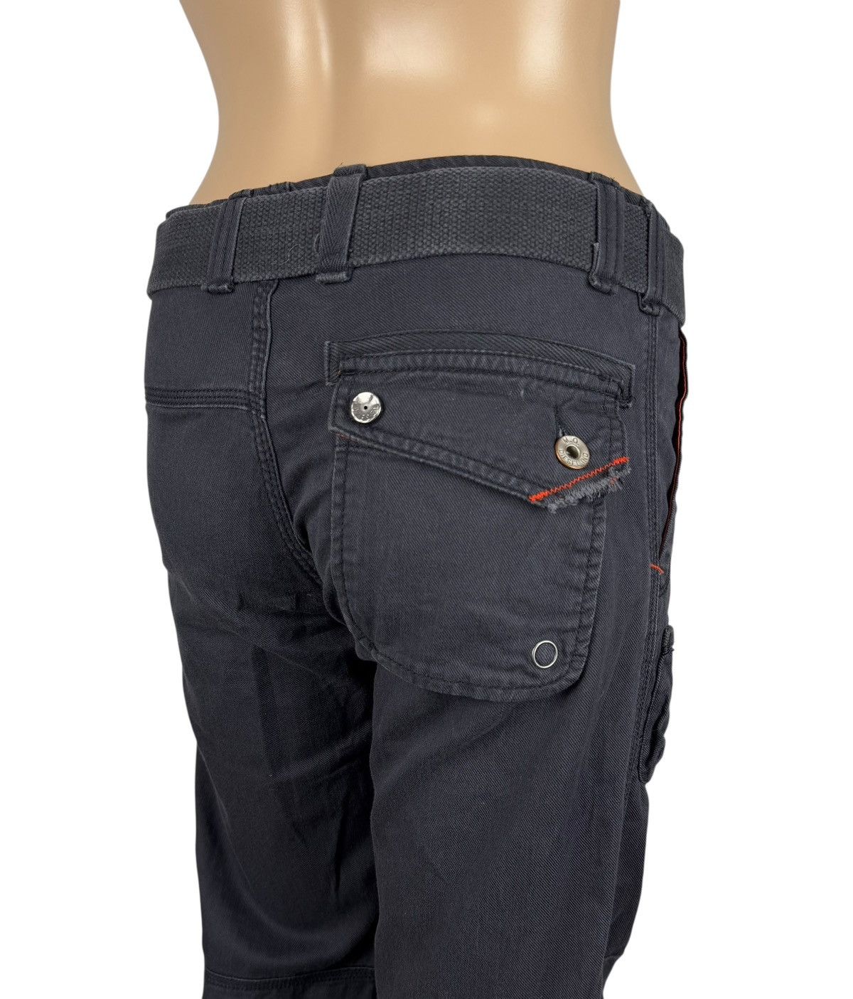 Diesel × Vintage Diesel Vintage 00s Belted Pants Cropped Size 32" / US 10 / IT 46 - 9 Thumbnail