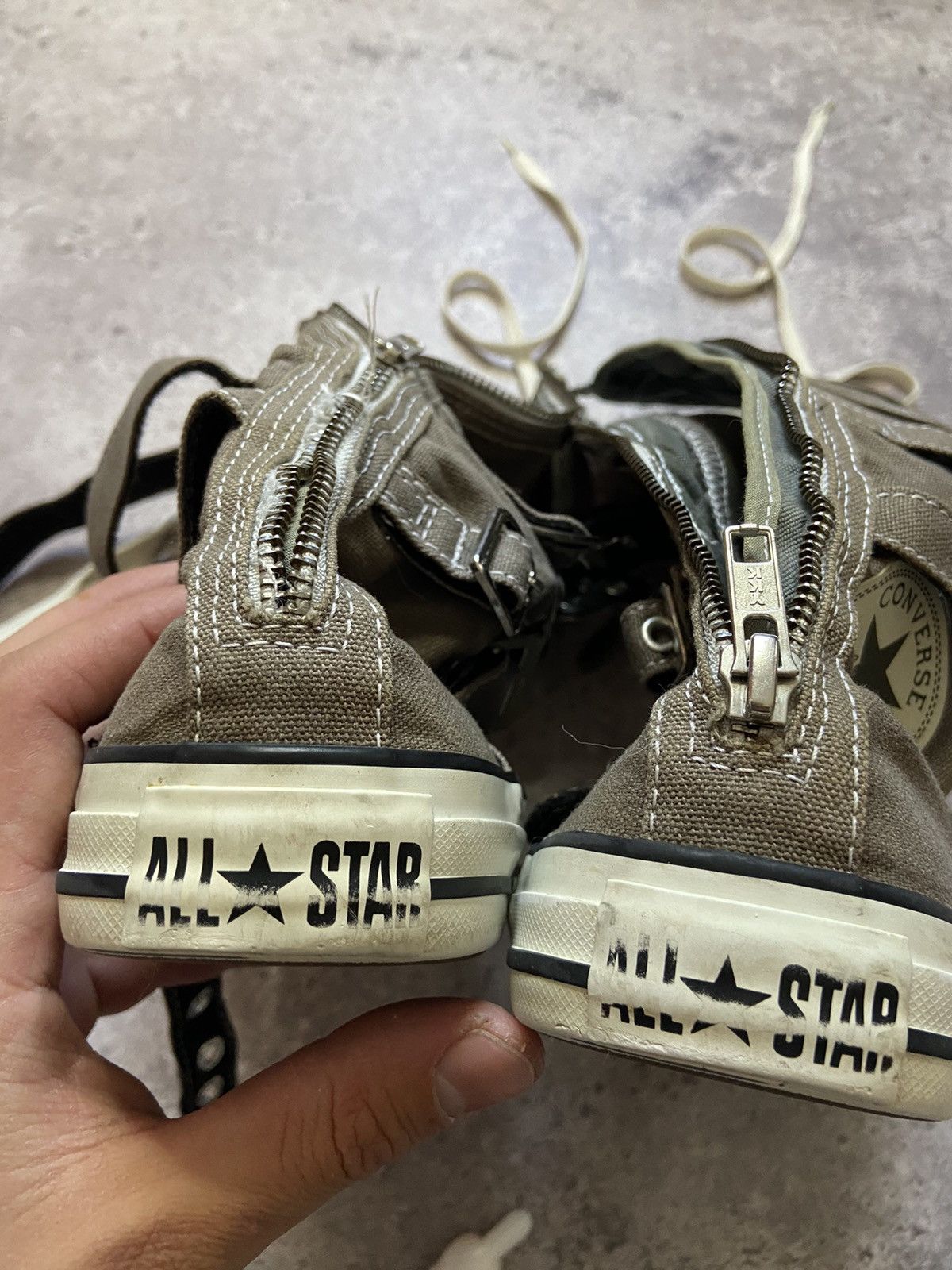 Converse CONVERSE Knee High Bondage Shoes Chuck Taylor Emo Goth Size US 7.5 / IT 37.5 - 4 Thumbnail