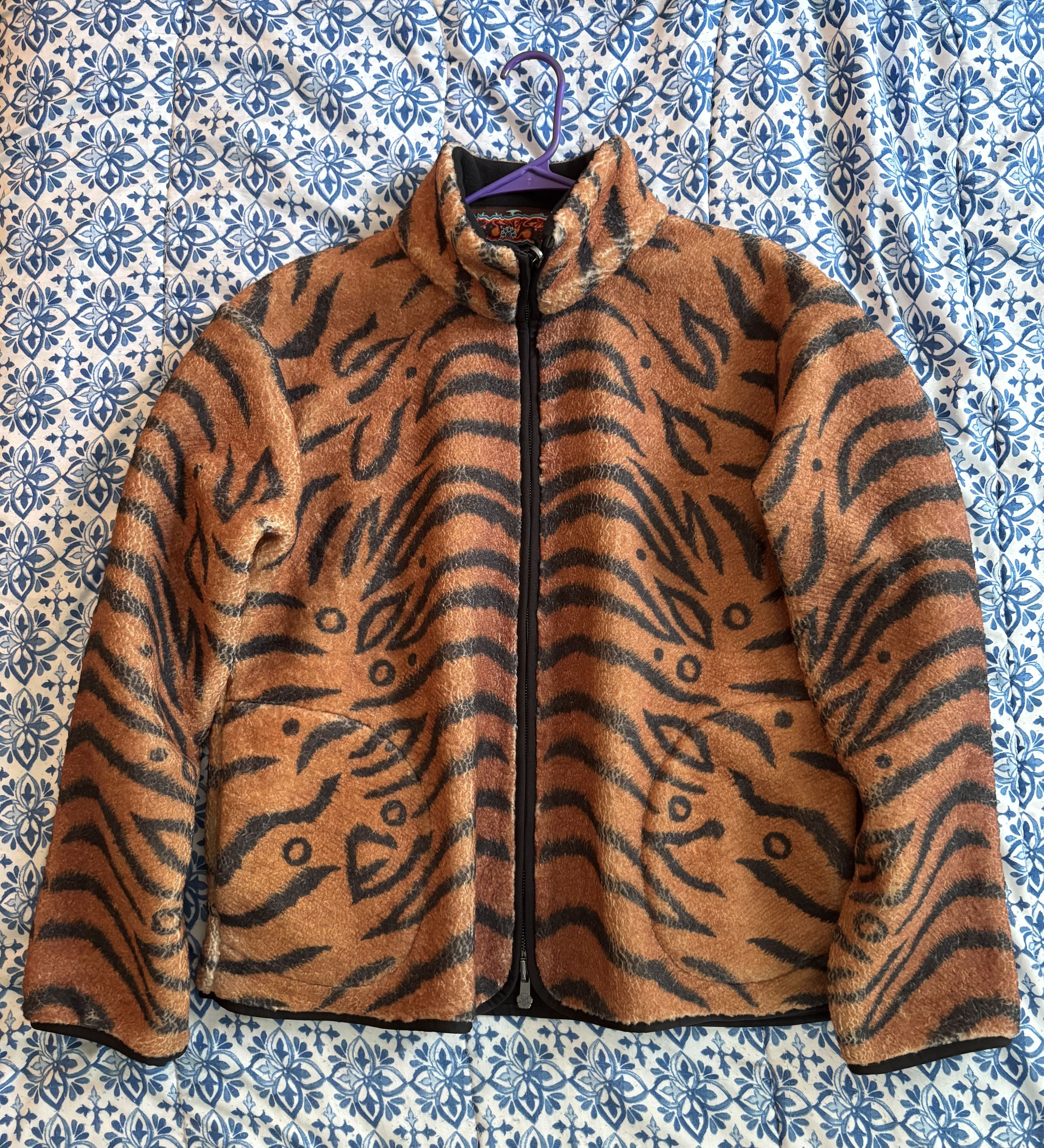 Sundae School Sundae School Tiger Reversible Fleece Jacket (Unisex) Size S Size US S / EU 44-46 / 1 - 1 Thumbnail