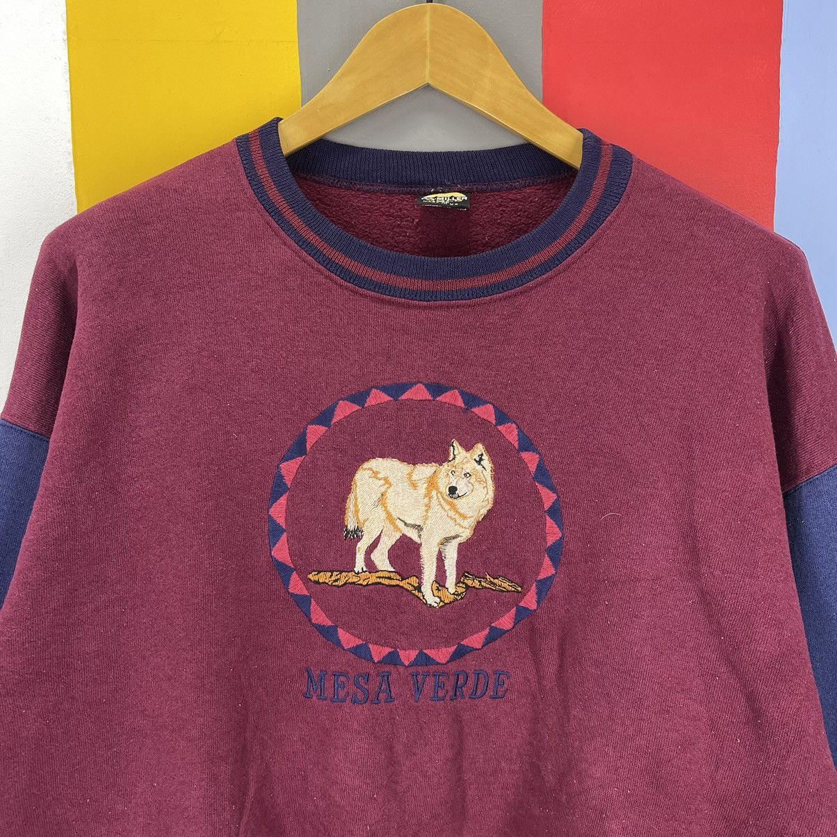 Vintage MESA VERDE by H.L. MILLER GOLD Sweatshirt #1935/11 Size US L / EU 52-54 / 3 - 2 Thumbnail
