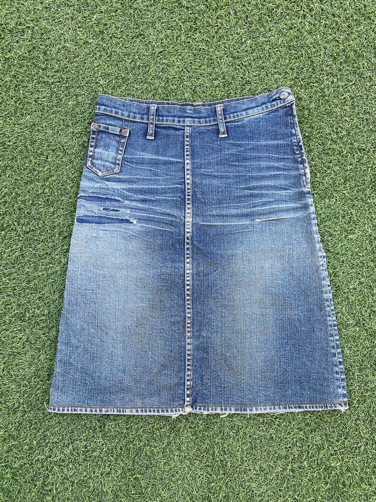 Evisu EVISU MINI SKIRT DISTRESSED JEANS Size 23" - 5 Thumbnail