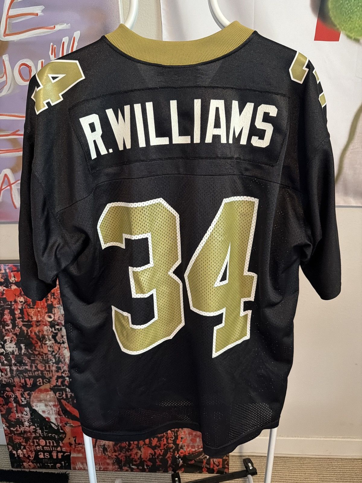 Adidas Vintage Ricky Williams Saints Jersey Size US L / EU 52-54 / 3 - 2 Thumbnail