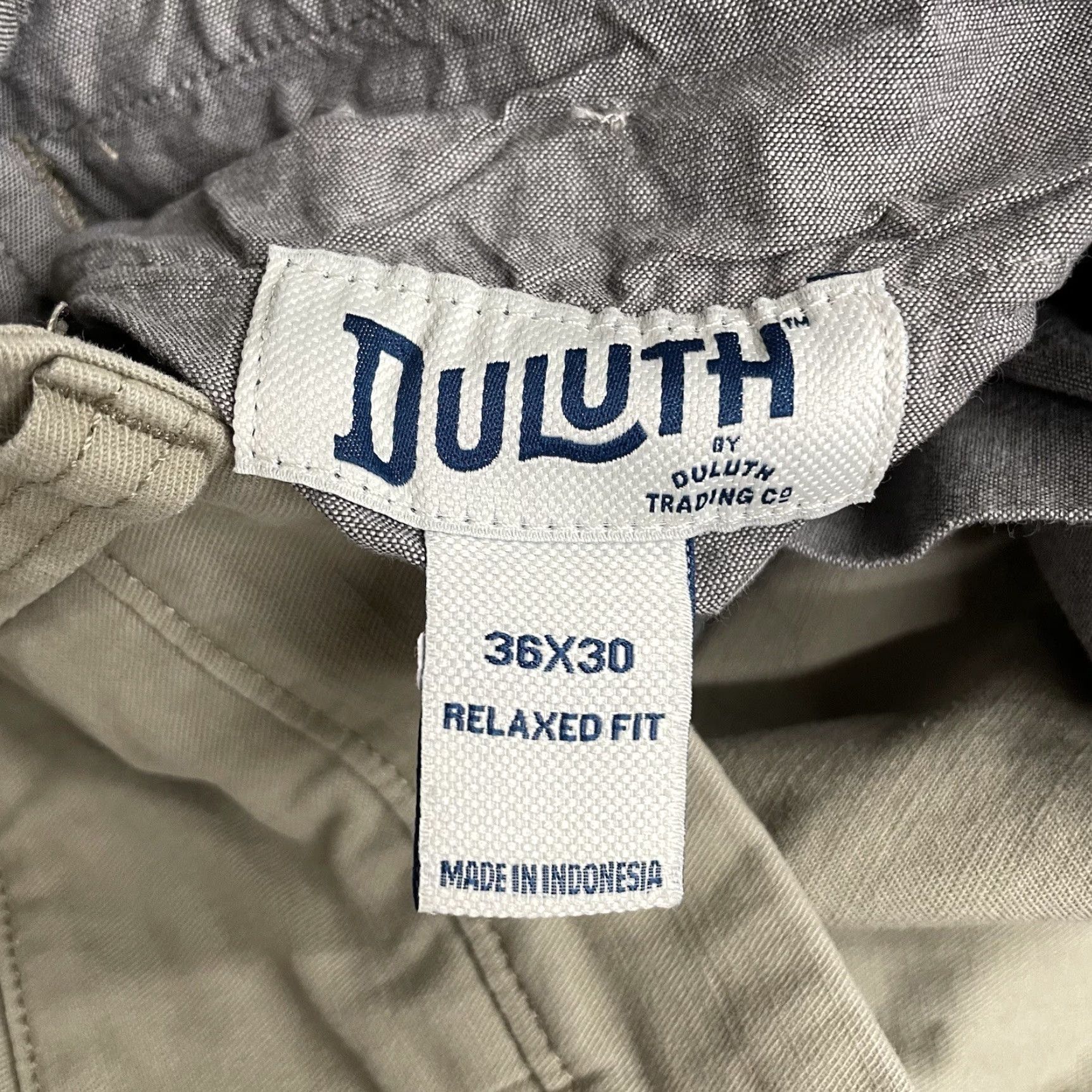 CO Duluth Trading Co Beige Relaxed Fit Cotton Blend Pants Mens Size 36x30 Chino Regular 36 Beige Mens Size US 36 / EU 52 - 4 Thumbnail