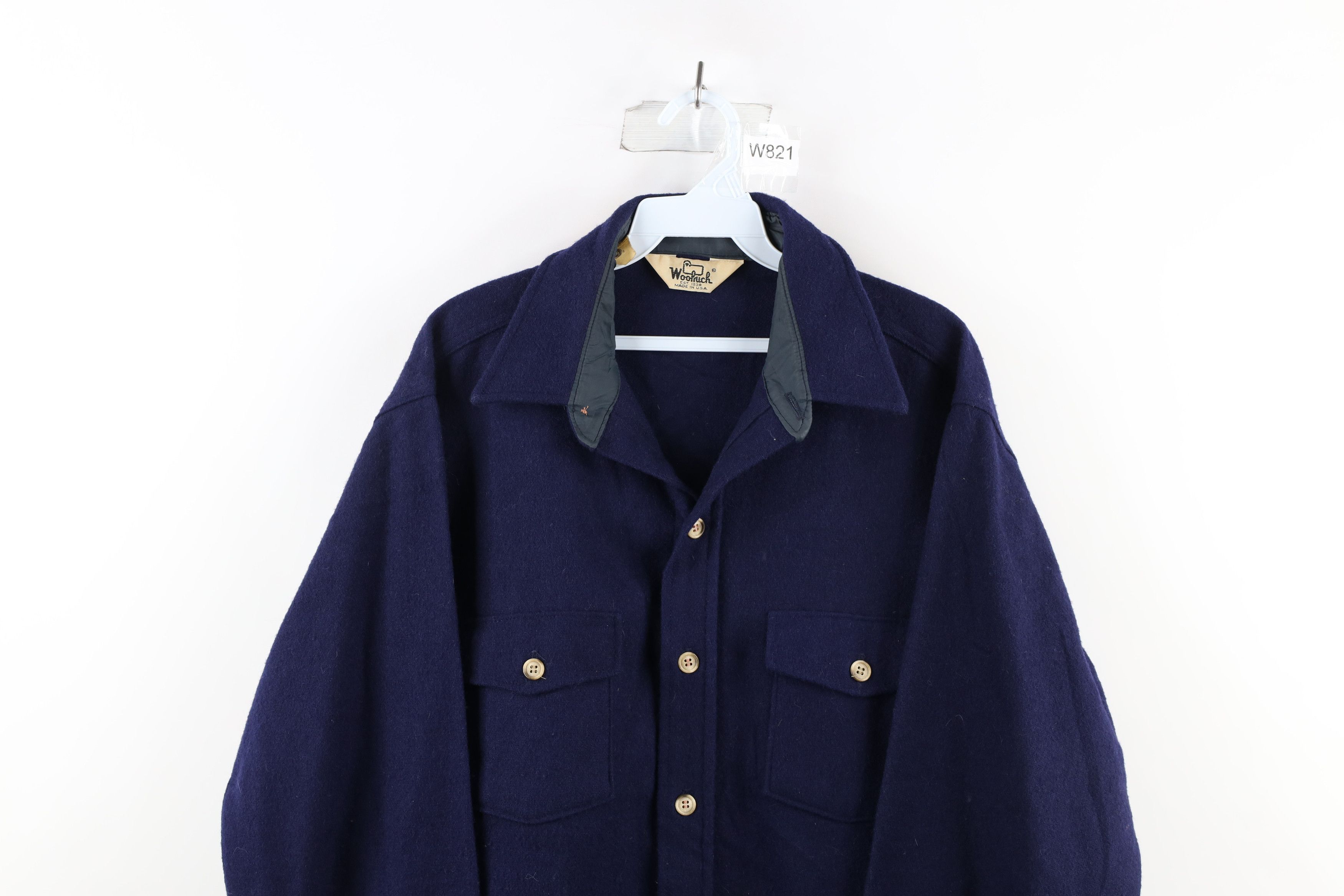 ジャケット・アウター 70s Woolrich Wool Shirt Jacket cpo Vintage Woolrich Wool Blend Shirt Jacket Mens Medium Green