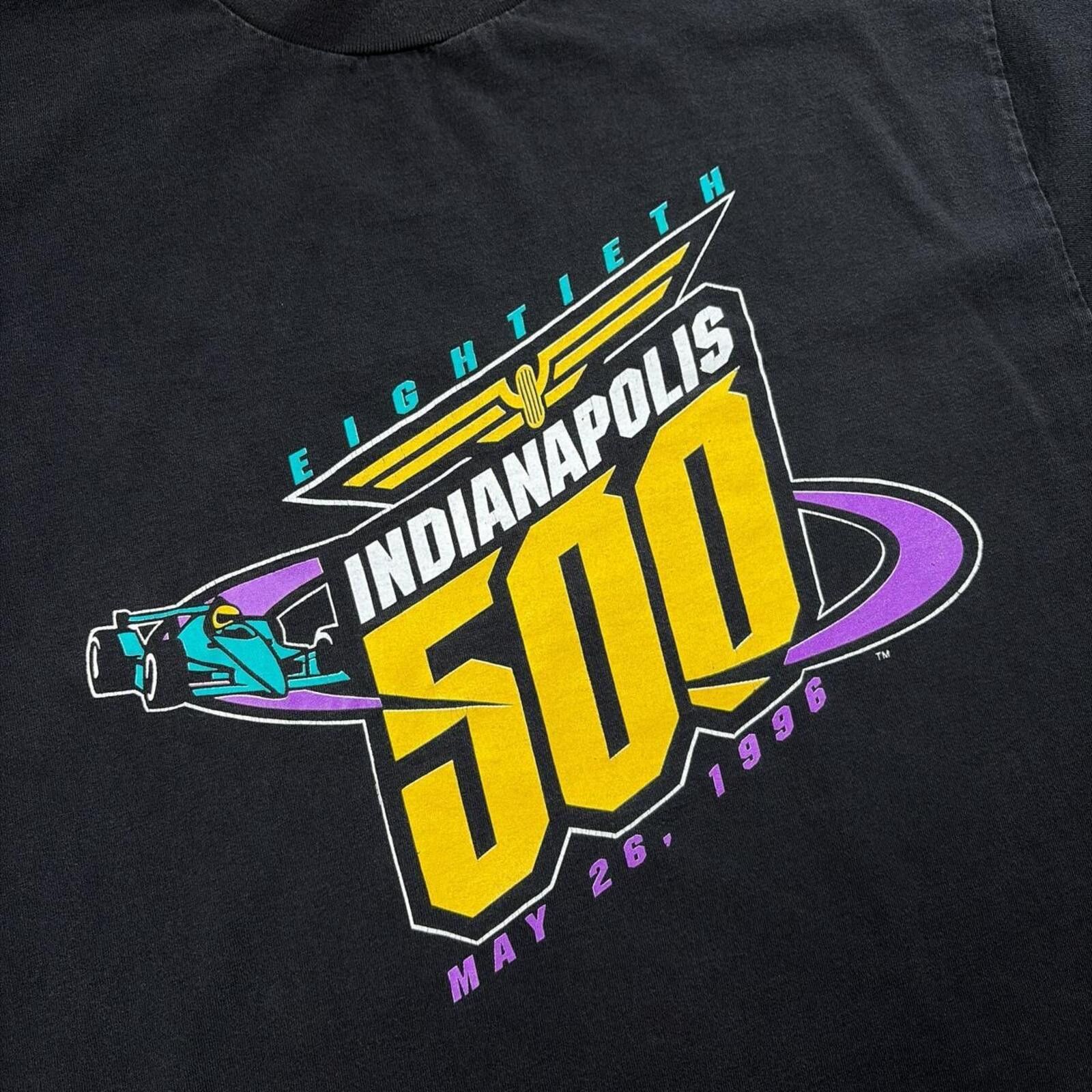 Logo 7 Vintage 1996 Indianapolis 500 Logo 7 Racing Graphic T Shirt Size US XL / EU 56 / 4 - 7 Thumbnail