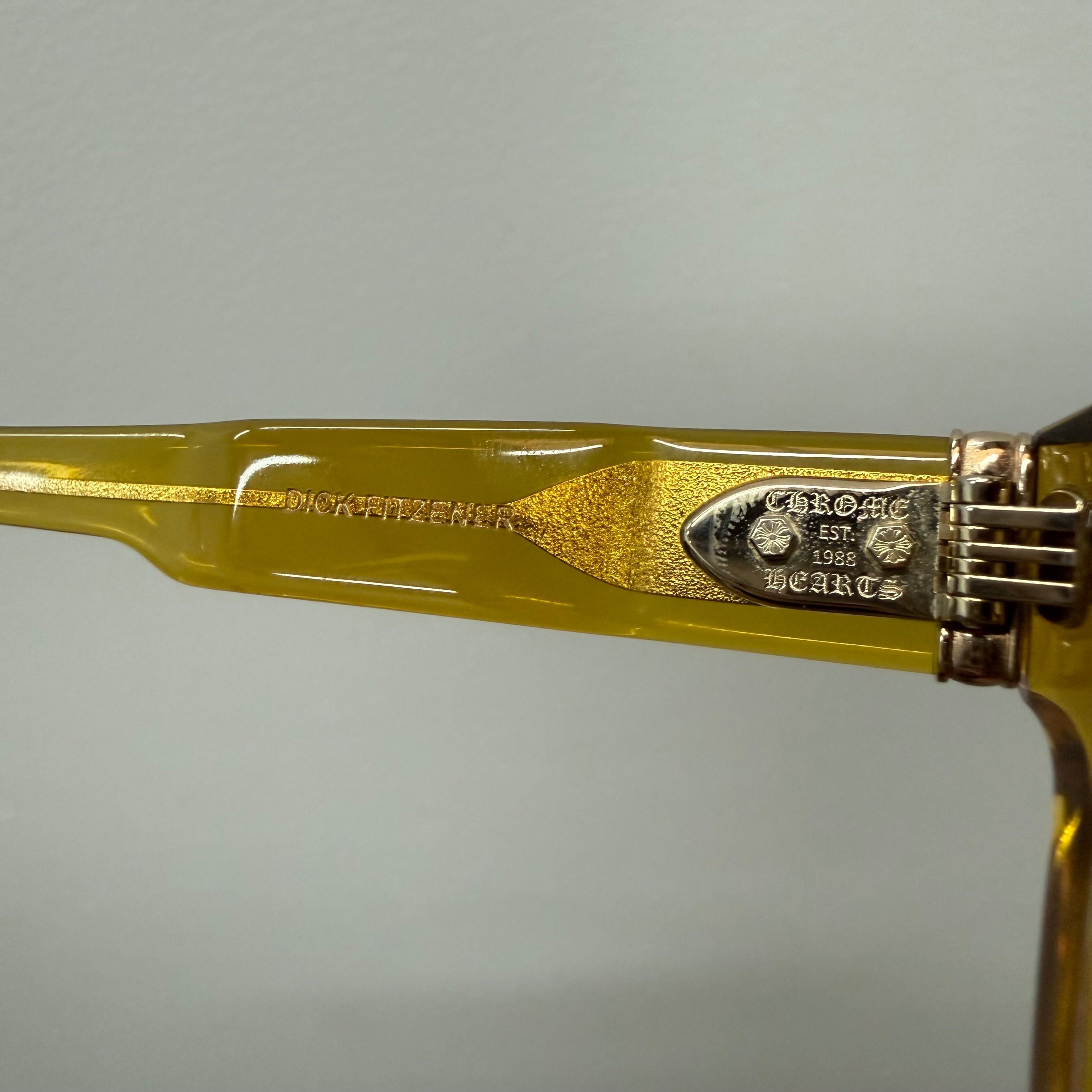 Chrome Hearts Chrome Hearts Dickfitzener Yellow Sunglasses Size ONE SIZE - 9 Thumbnail