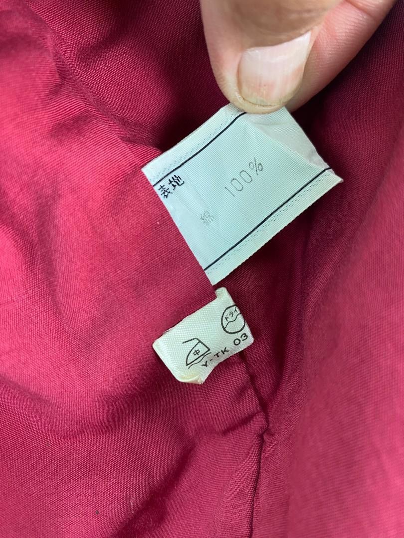 Christian Dior Monsieur × Vintage Vtg 90s Christian Dior Sport burgundy red bomber jacket Size M / US 6-8 / IT 42-44 - 7 Thumbnail