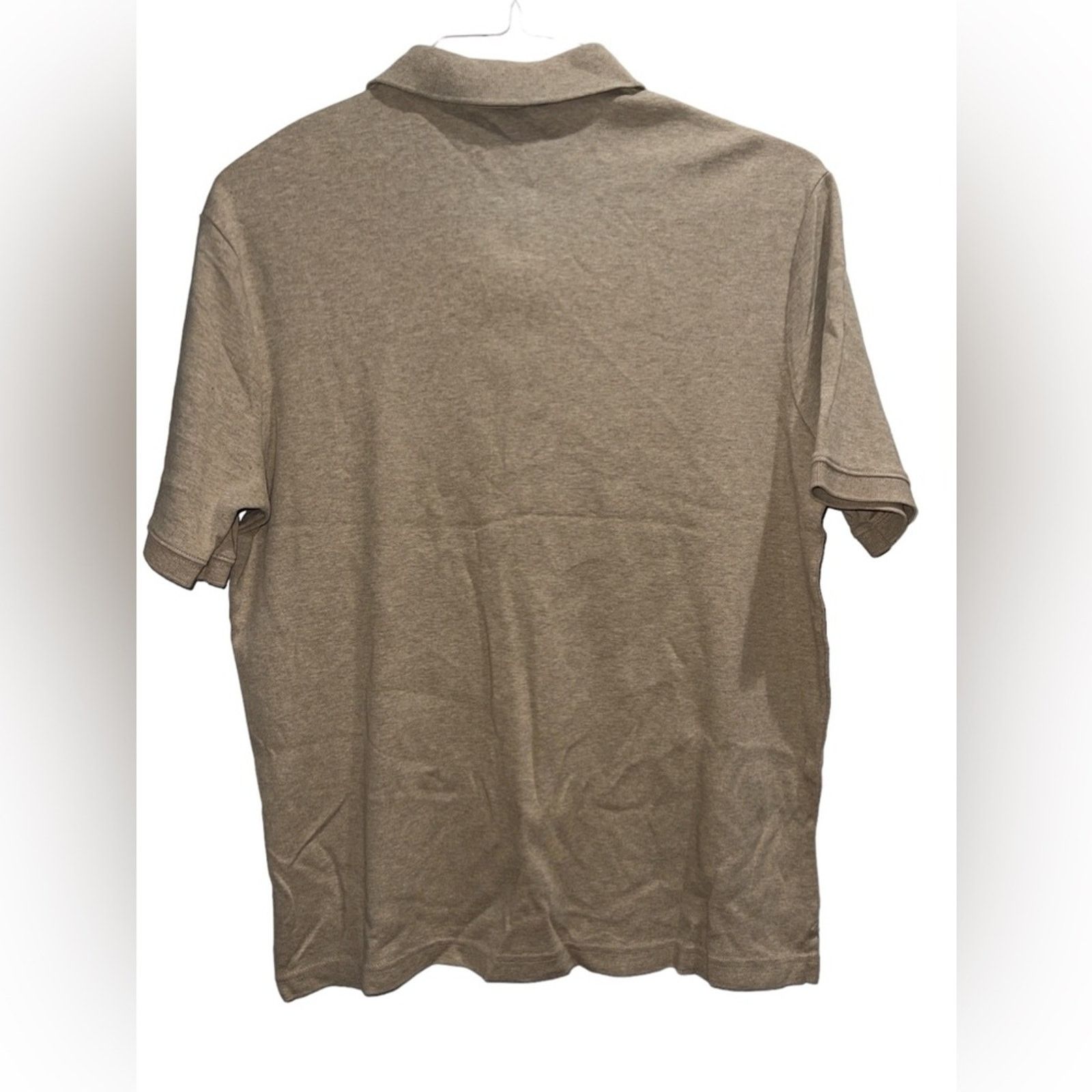 Lands' End LANDS' END Khaki Heather Cotton Polo Sz M Size US M / EU 48-50 / 2 - 2 Thumbnail