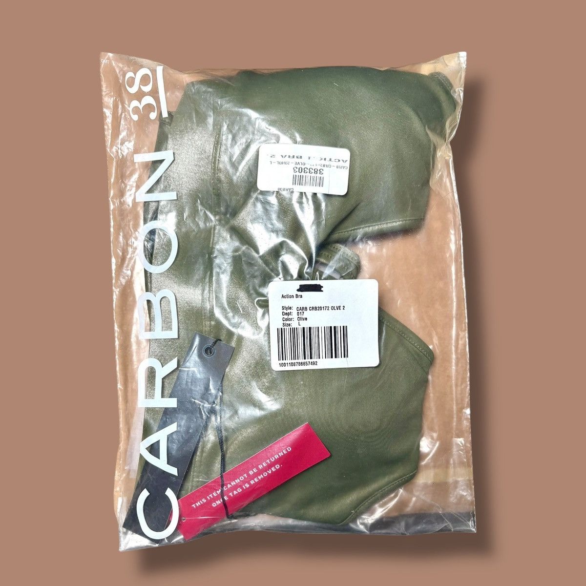 Other Carbon38 Women’s 2.0 Takara Shine Action Olive Bra Size L / US 10 / IT 46 - 18 Thumbnail
