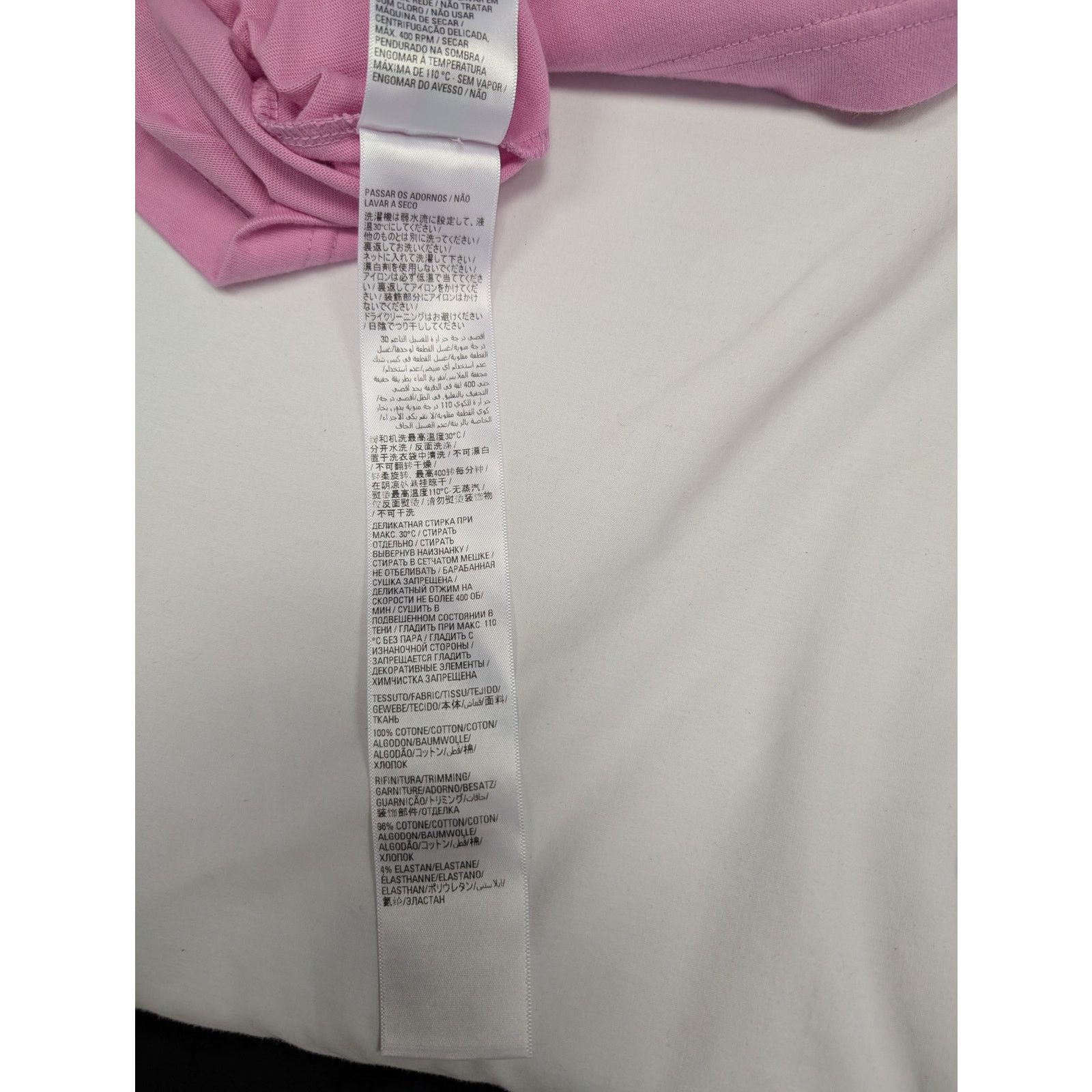 Balenciaga o1rshd1 BB Paris Icon Vintage Jersey Strass T-Shirt in Pink Size US XL / EU 56 / 4 - 16 Thumbnail