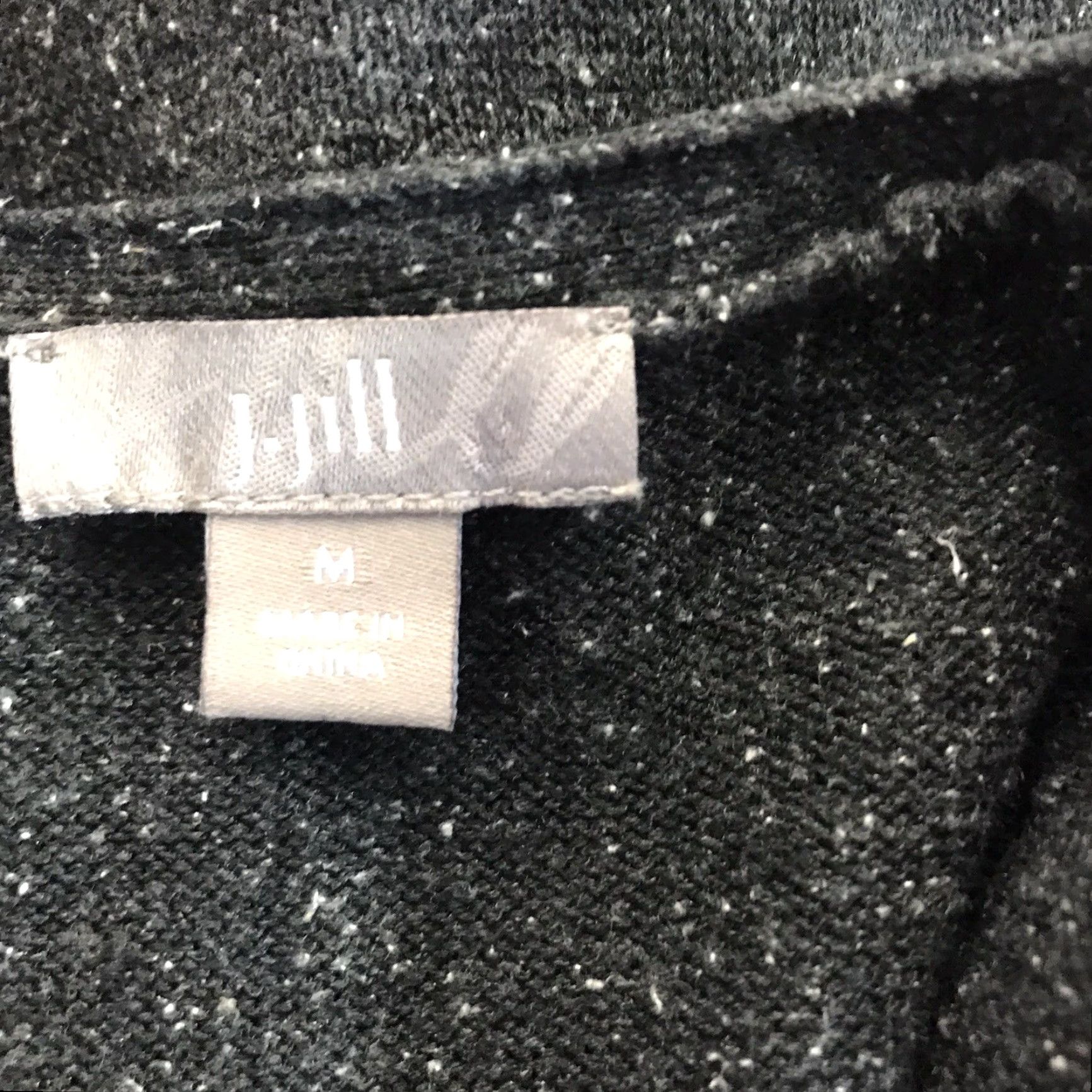 J. Jill J. Jill Gray Marled Pullover Sweater Womens Size M Silk Blend V-Neck Casual Size M / US 6-8 / IT 42-44 - 4 Thumbnail
