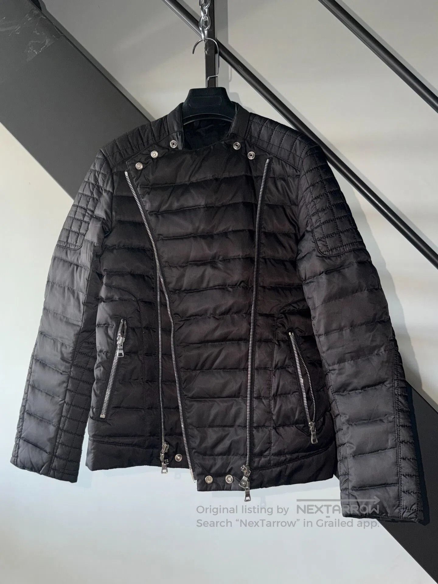 Balmain Balmain Black Quilted Nylon Jacket. Size US S / EU 44-46 / 1 - 3 Thumbnail