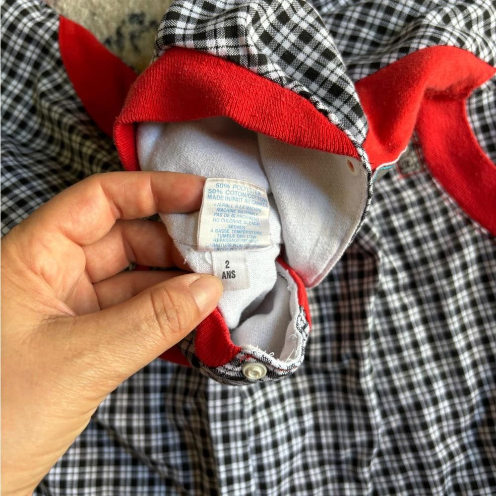 Designer Vintage Checkered Toddler Jumpsuit Size US XXS / EU 40 - 4 Thumbnail