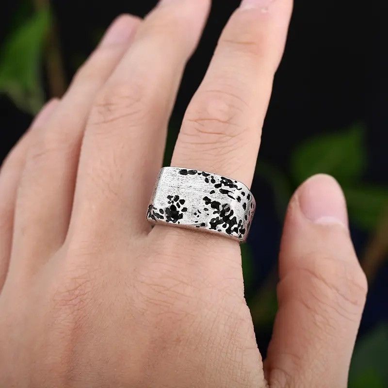 Jewelry × Vintage Stainless-Steel Retro Rock Ring Size ONE SIZE - 2 Thumbnail