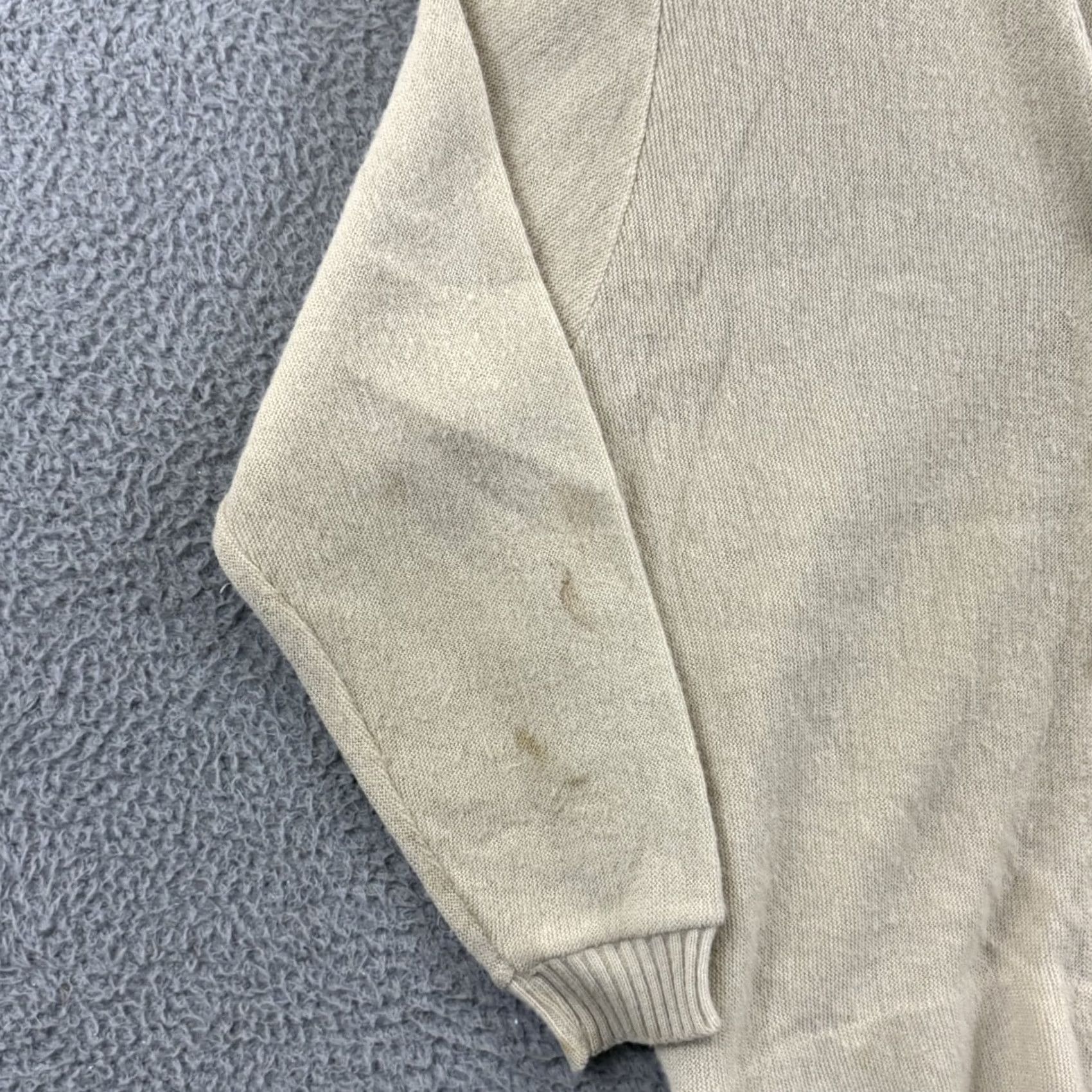 Lacoste VINTAGE Lacoste Sweater Men Large Beige 70s Long Sleeve Button Cardigan Size US L / EU 52-54 / 3 - 4 Thumbnail