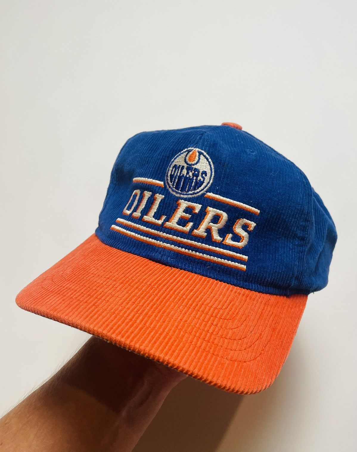 NFL × Vintage 90’s Rare Houston Oilers Corduroy Retro Snapback Size ONE SIZE - 2 Thumbnail