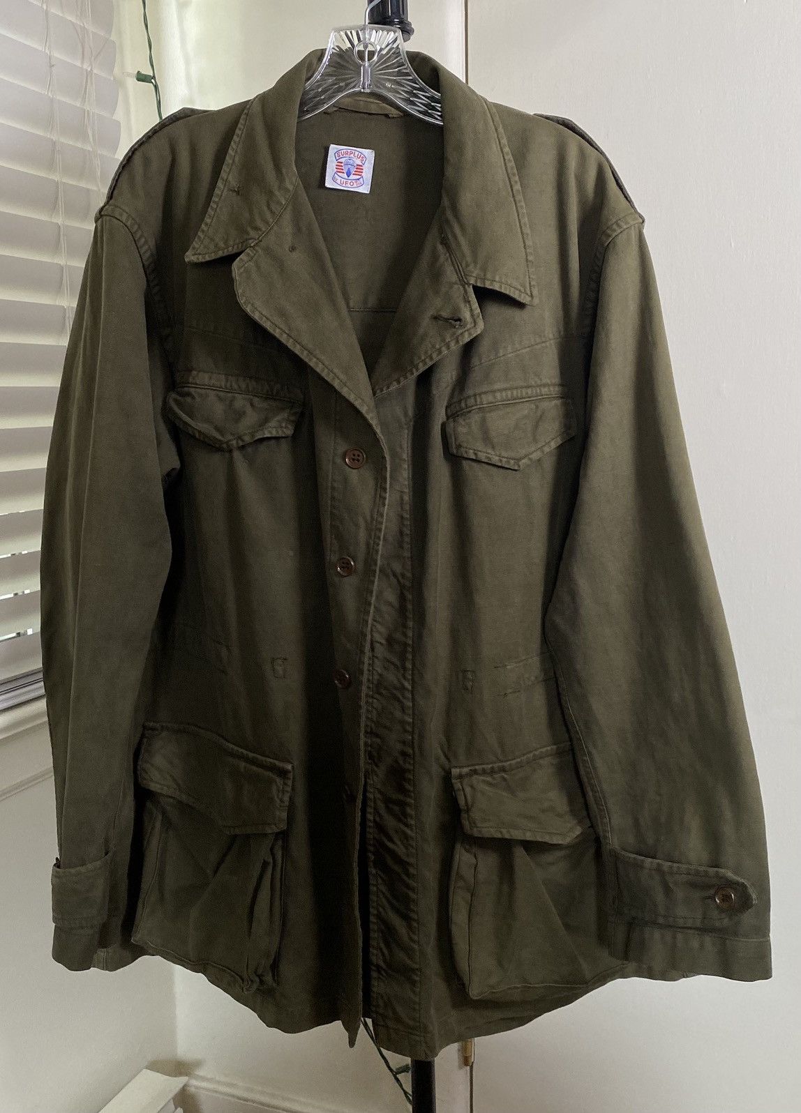 00s archive fur corduroy jacket military