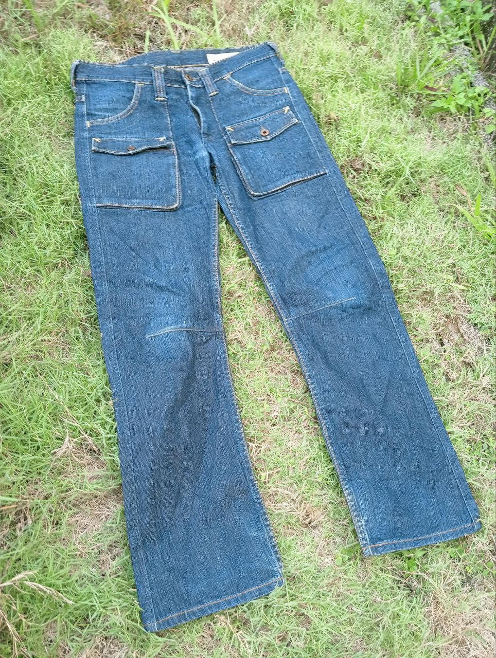 Japanese Brand JAPANESE STUDIO ECRU 6 POCKET BUSHPANTS JEANS Size US 33 - 3 Thumbnail