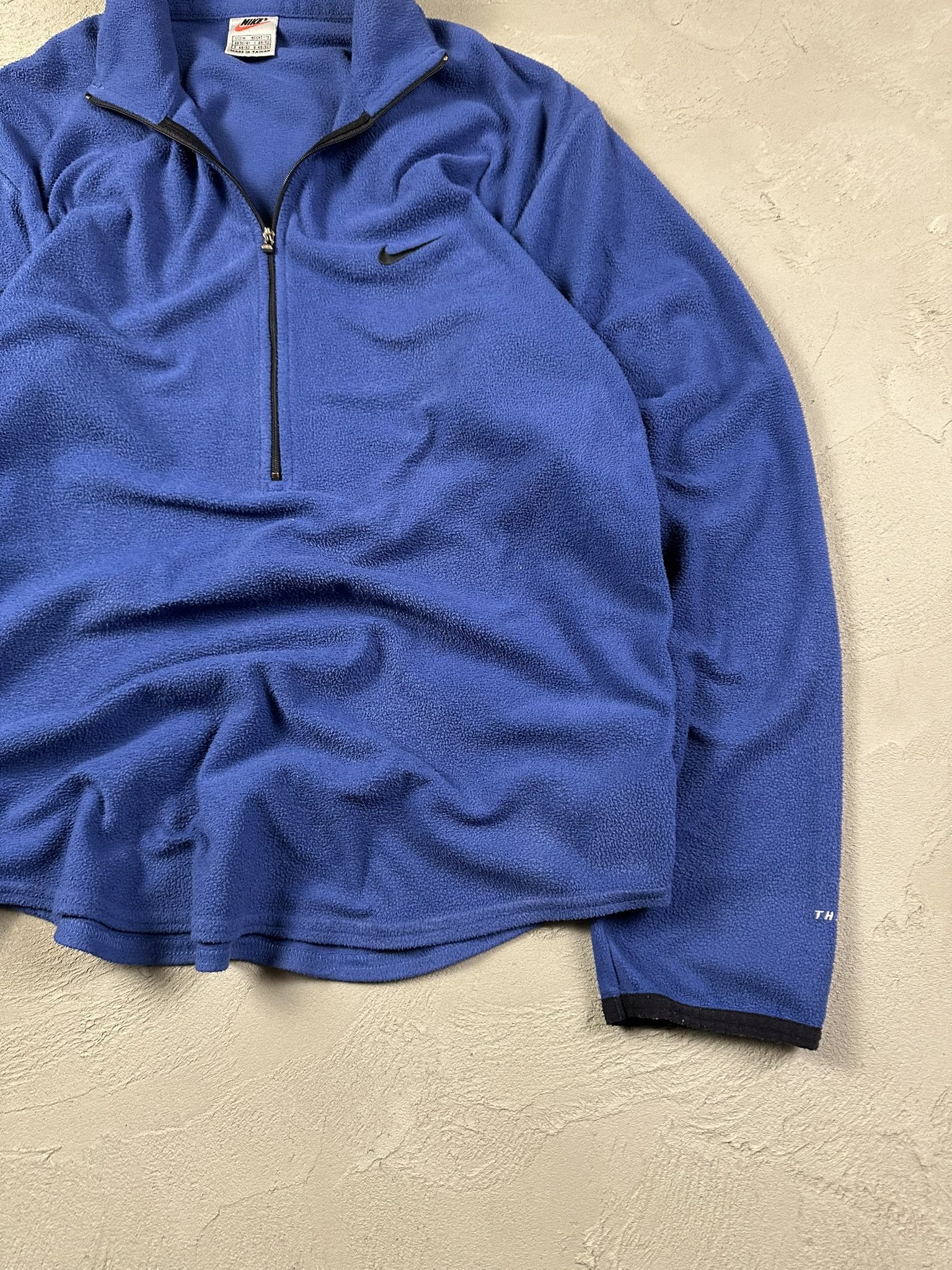 Nike 90s Vintage Nike Therma Fit Fleece Halfzip Boxy Sweatshirt Size US L / EU 52-54 / 3 - 5 Thumbnail