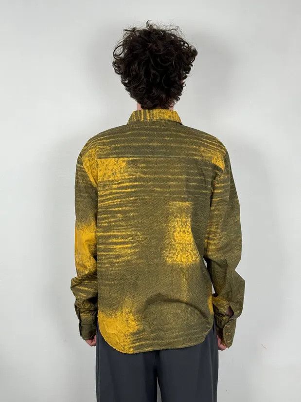Roberto Cavalli SS2004 Cavalli Yellow Tern Abstract Sunset Shirt Size US L / EU 52-54 / 3 - 3 Thumbnail