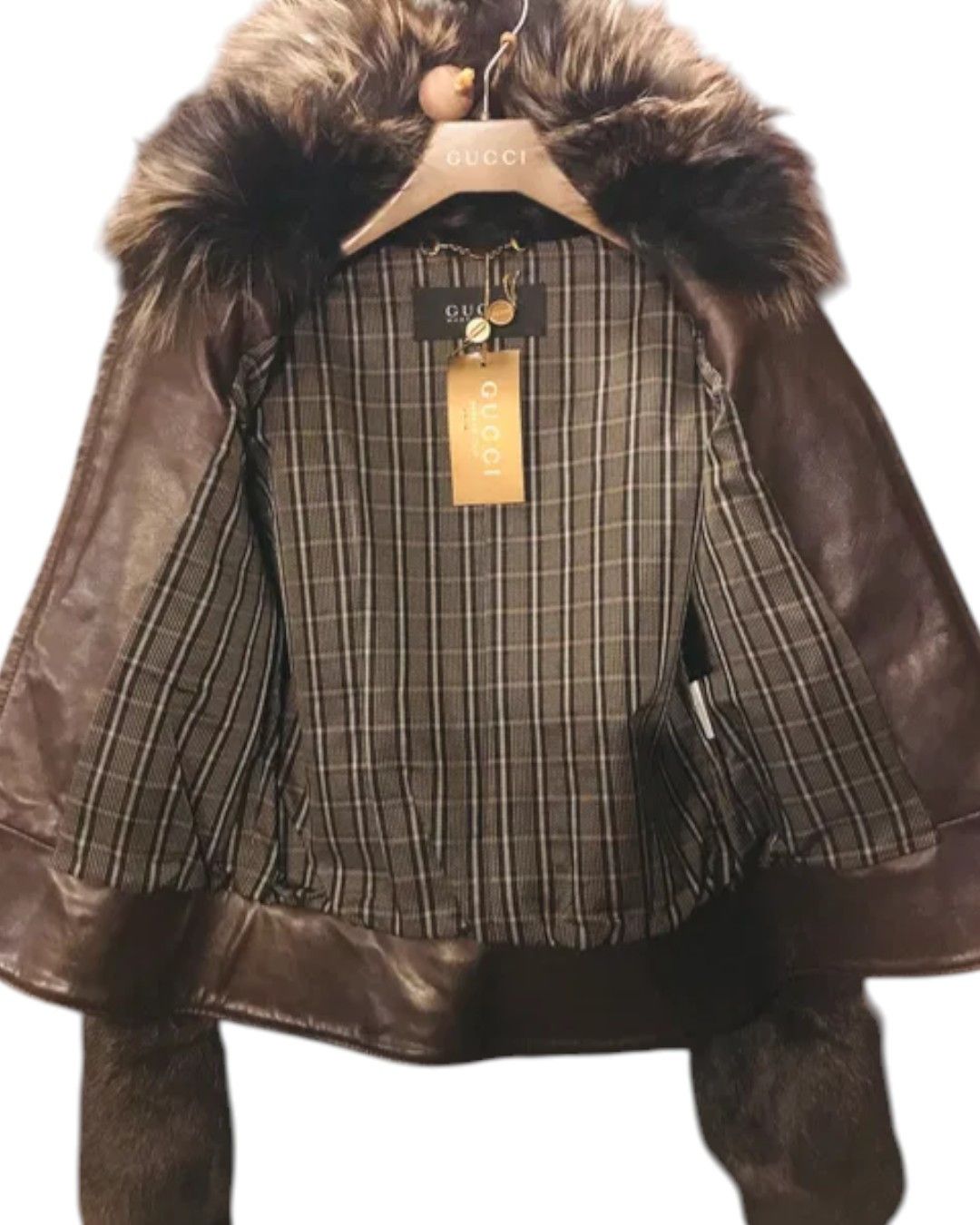 Gucci F/W 2006 RUNWAY VARIATION REAL FUR LEATHER JACKET Size XS / US 0-2 / IT 36-38 - 5 Thumbnail