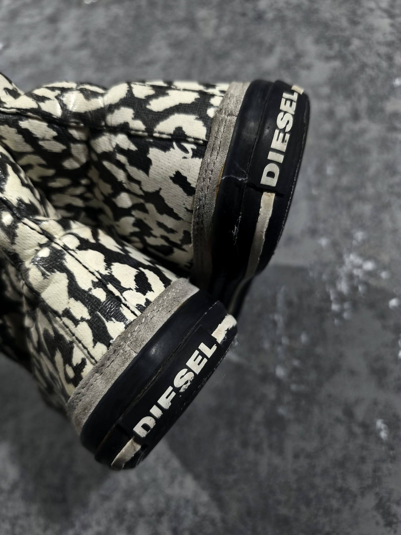 Diesel Diesel Expoflap y2k fur leather sneakers Size US 5 / IT 35 - 12 Thumbnail