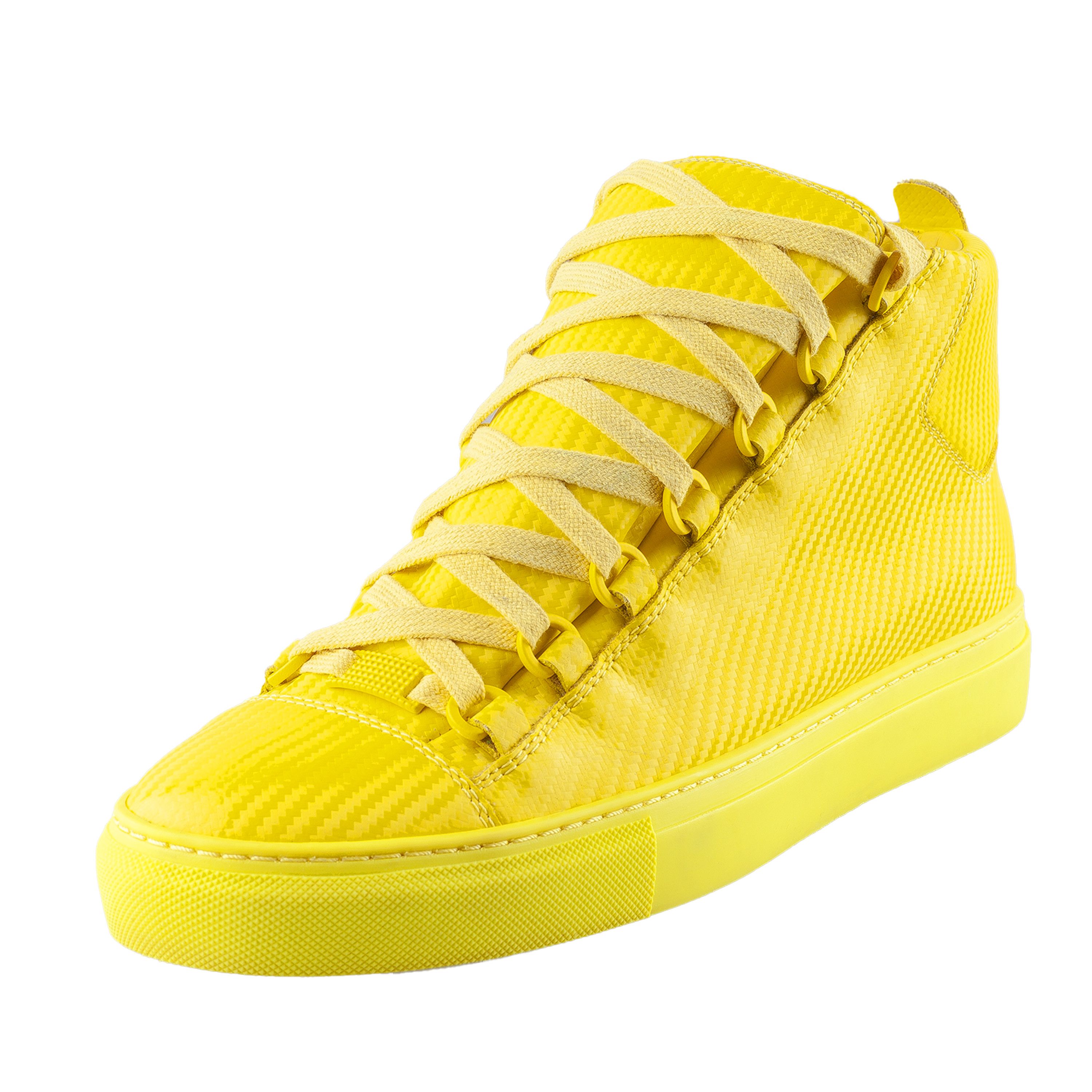 Balenciaga Balenciaga Arena Low Yellow Leather Shoes (40 IT/ 41 EU) Size US 7.5 / EU 40-41 - 2 Thumbnail