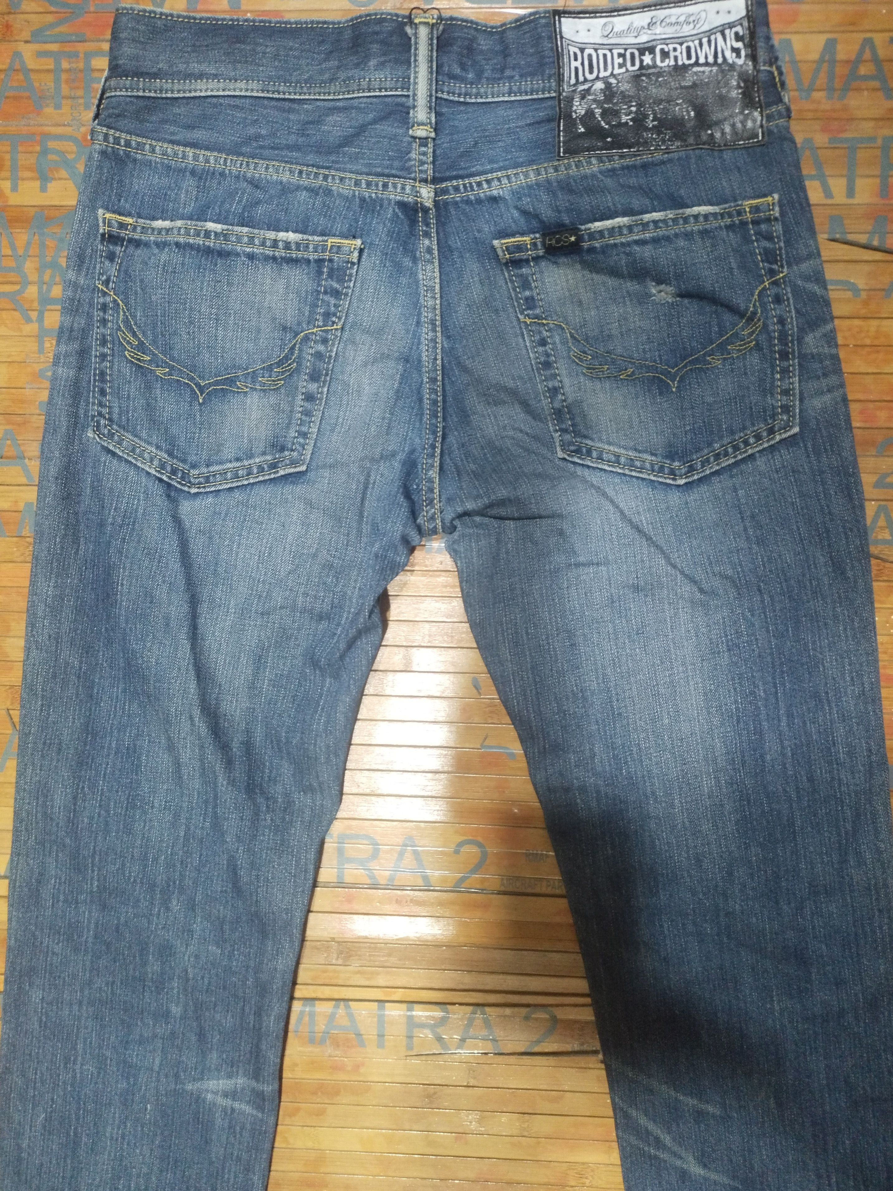 Japanese Brand × Vintage Vintage Women Jeans Rodeo*️⃣Crowns Sz 27" Size 27" / US 4 / IT 40 - 12 Thumbnail