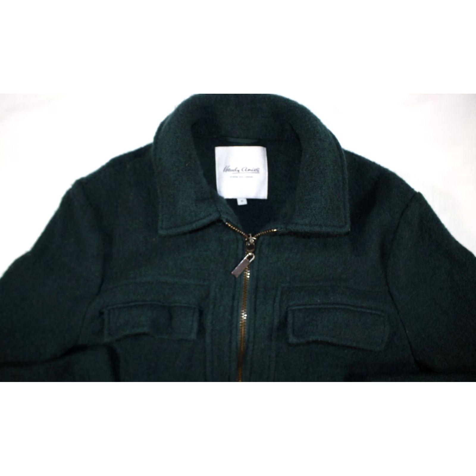 Hardy Amies Hardy Amies Jacket Women's M Savile Row 100% Wool Full Zip Dark Green Size M / US 6-8 / IT 42-44 - 3 Thumbnail