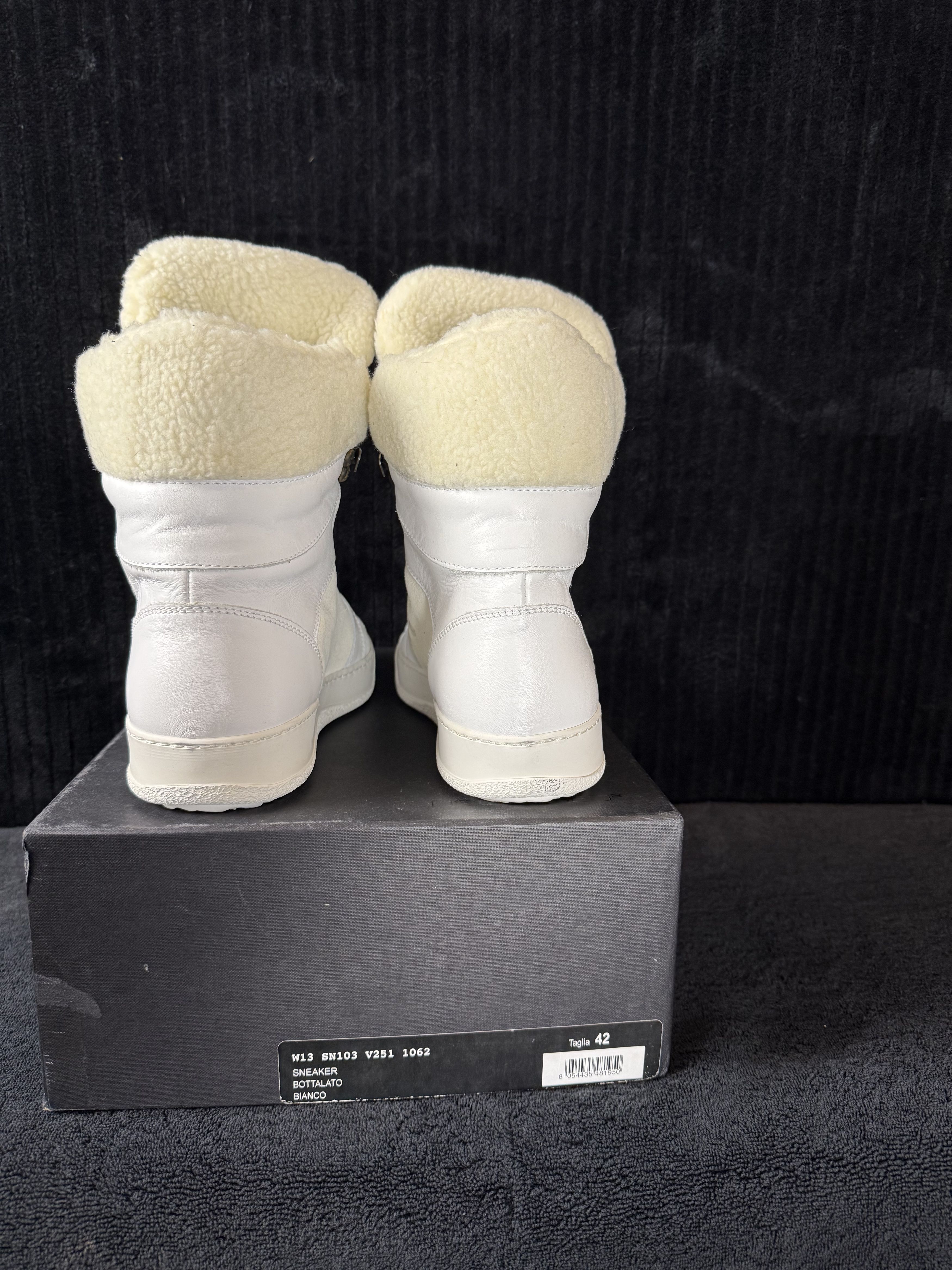Dsquared2 Dsquared Sherling Hightop Dog Patch White/Cream Size US 9 / EU 42 - 8 Thumbnail