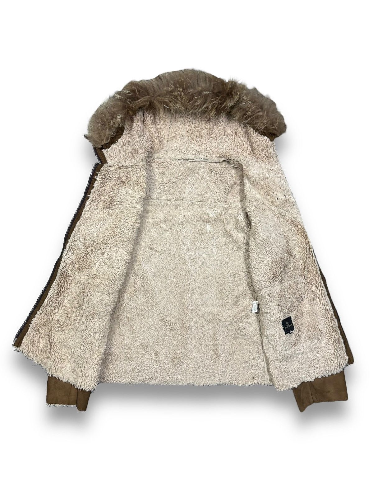 If Six Was Nine Semantic Design Faux Suede Raccoon Fur Hooded Punk Jacket Size US M / EU 48-50 / 2 - 3 Thumbnail