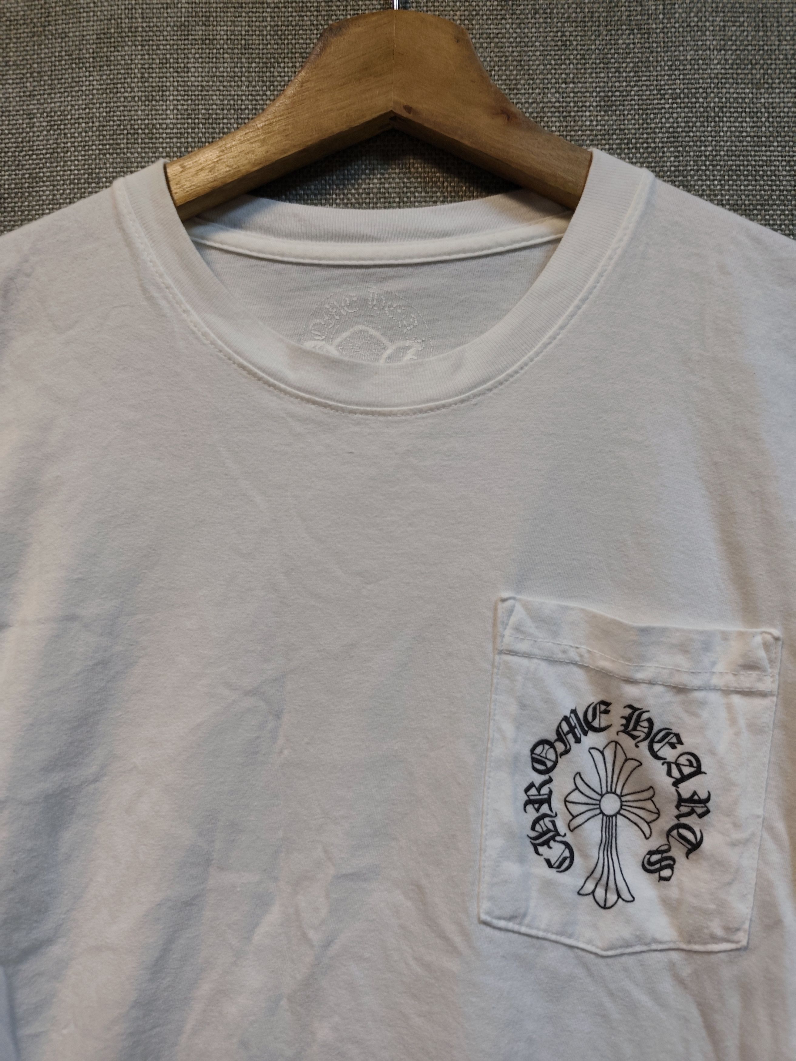 Chrome Hearts Chrome Hearts Horseshoe Logo Pocket Tee Size US S / EU 44-46 / 1 - 10 Thumbnail