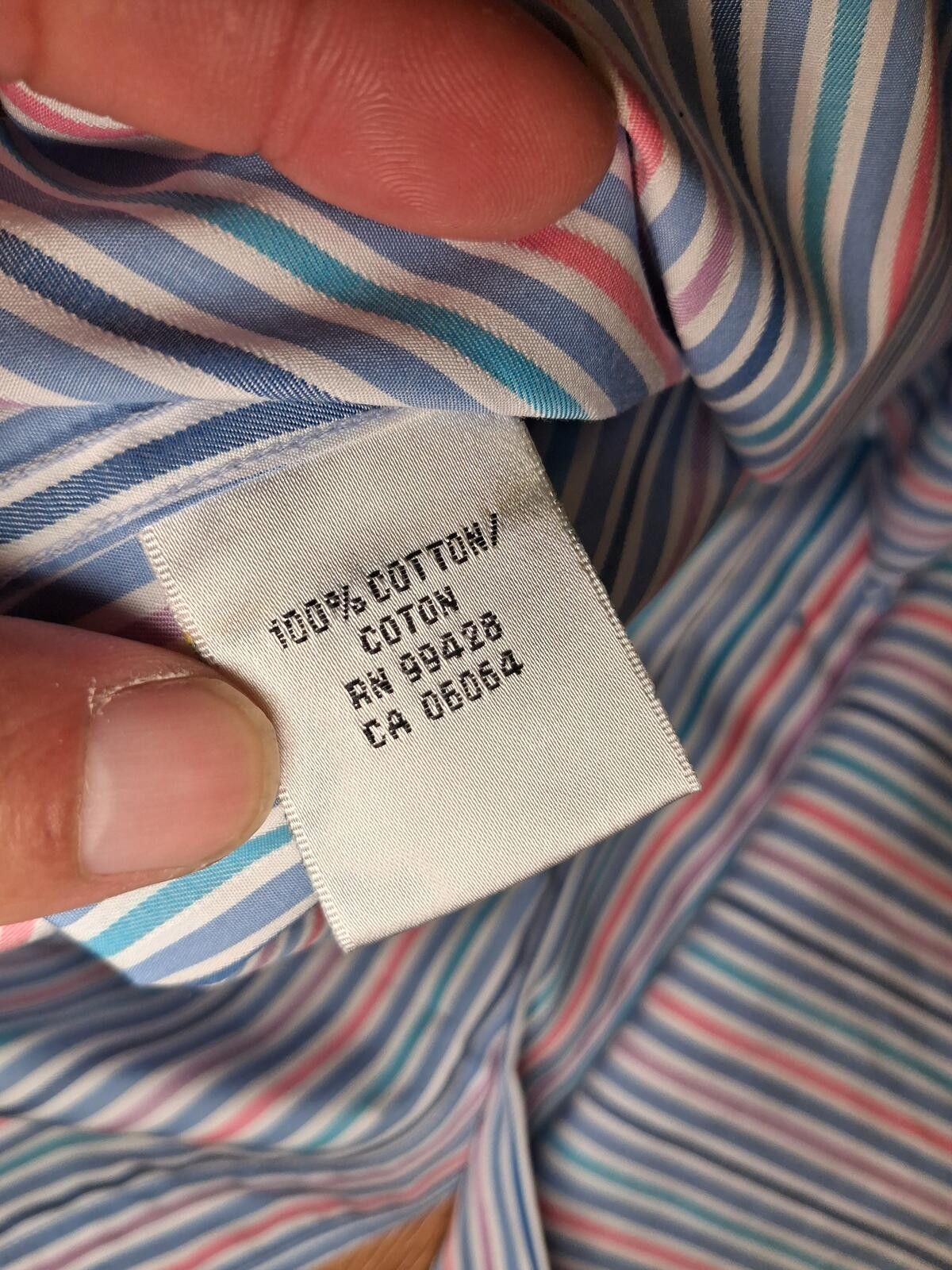 BUGATCHI NEW Bugatchi Uomo Dress Shirt 15-34/35 Small Multicolor Size US S / EU 44-46 / 1 - 5 Thumbnail