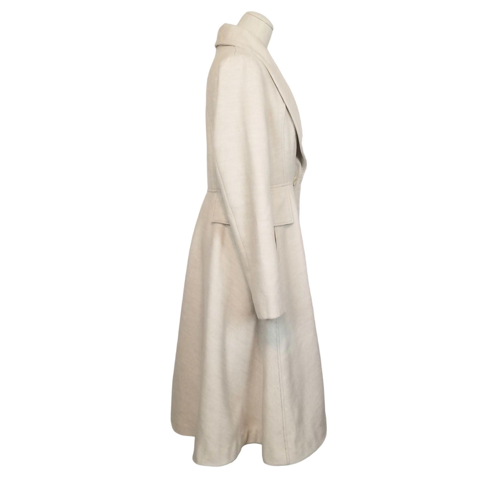 Anthropologie NWT Anthropologie Evaline Textured Coat Natural Sz 4 Size S / US 4 / IT 40 - 5 Thumbnail